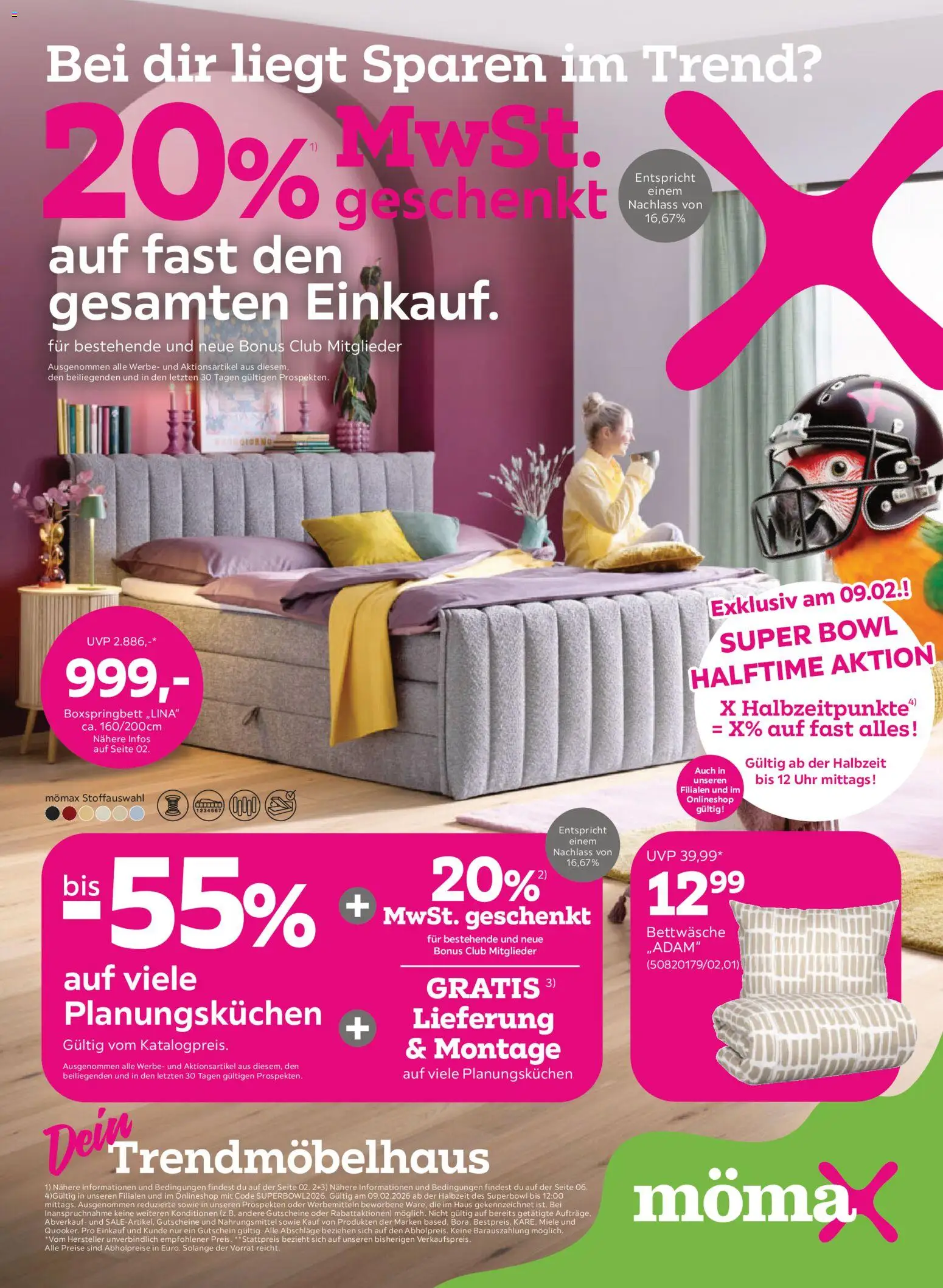 Mömax Prospekt aktuell gültig ab 03.02.2026 | Seite: 1 | Produkte: Uhr