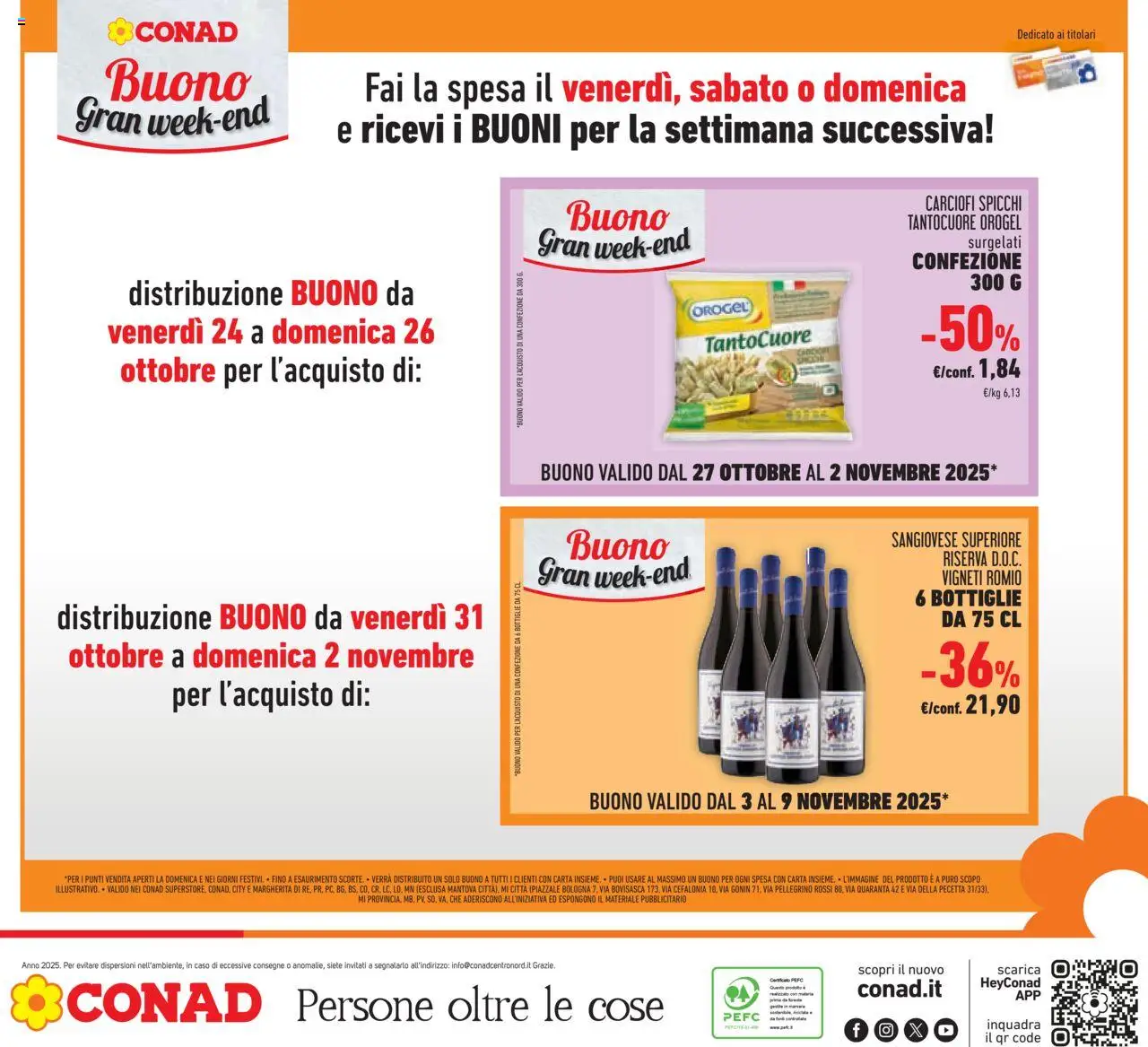 Volantino Conad del 22.10.2025 | Pagina: 58 | Prodotti: Carciofi, Piatto