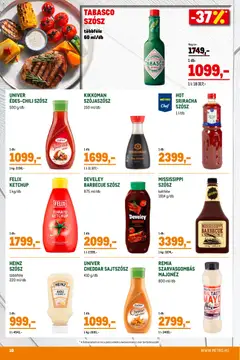 Metro Grillszezon katalógus 2026/04 - amely érvényes a következő dátumtól: 07.04.2026 | Oldal: 10 | Termékek: Chili, Szójaszósz, Sajt, Jalapeno