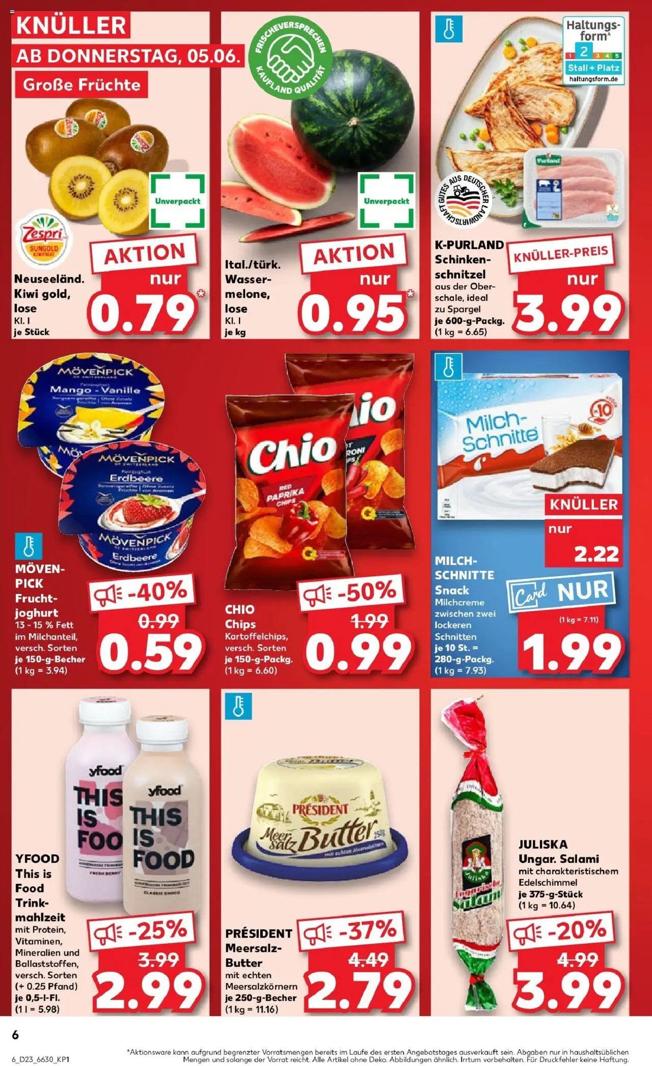 Kaufland prospekt Gummersbach	 - gültig ab dem 09.06.2025 | Seite: 21 | Produkte: Milch, Butter, YFood, Wassermelone