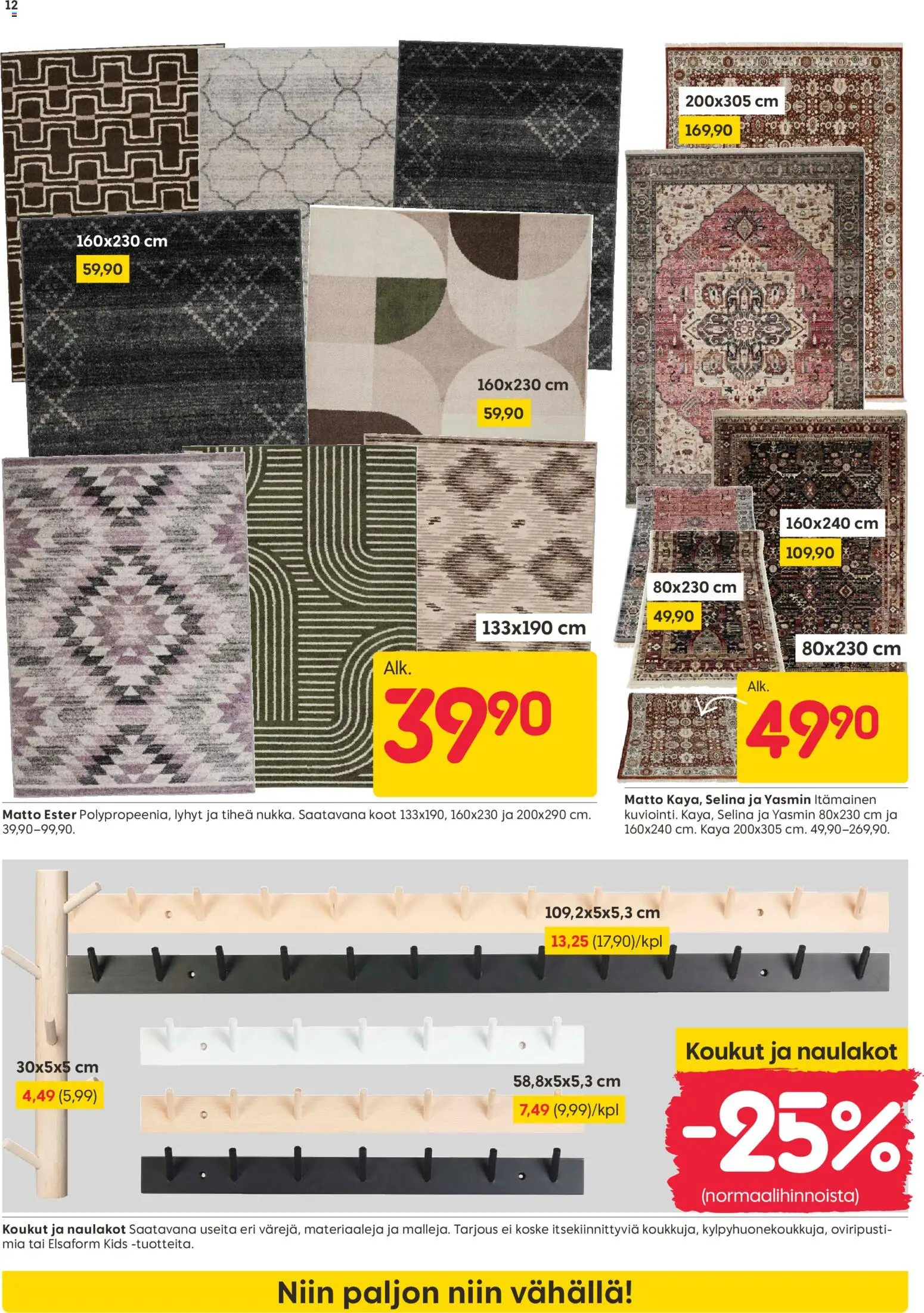 Rusta tarjoukset – voimassa 19.01.2026 alkaen | Sivu: 12 | Tuotteet: Matto