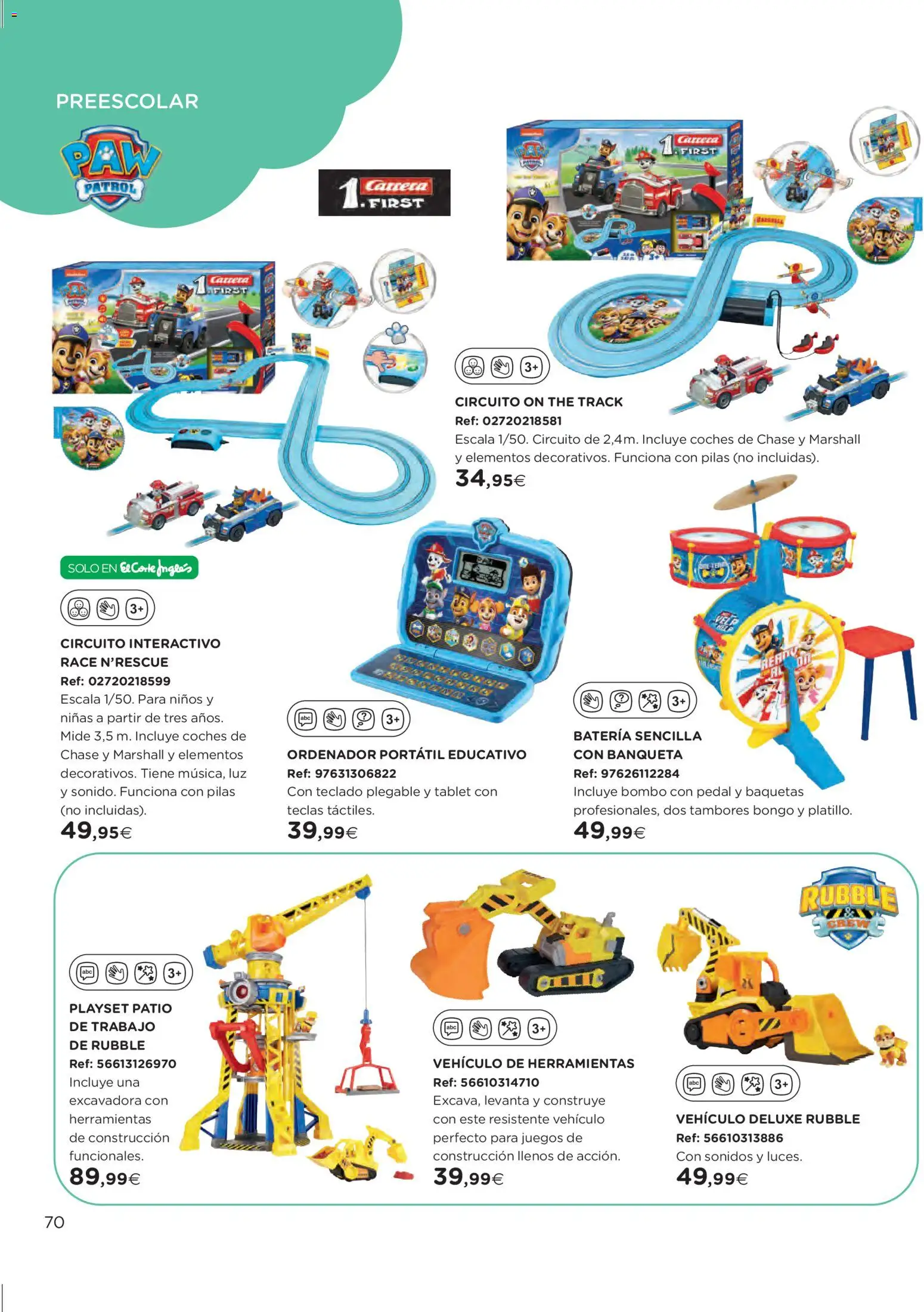 El Corte Inglés ofertas │ válido desde el 27.10.2025 | Página: 70 | Productos: Tablet, Ordenador, Vela, Batería