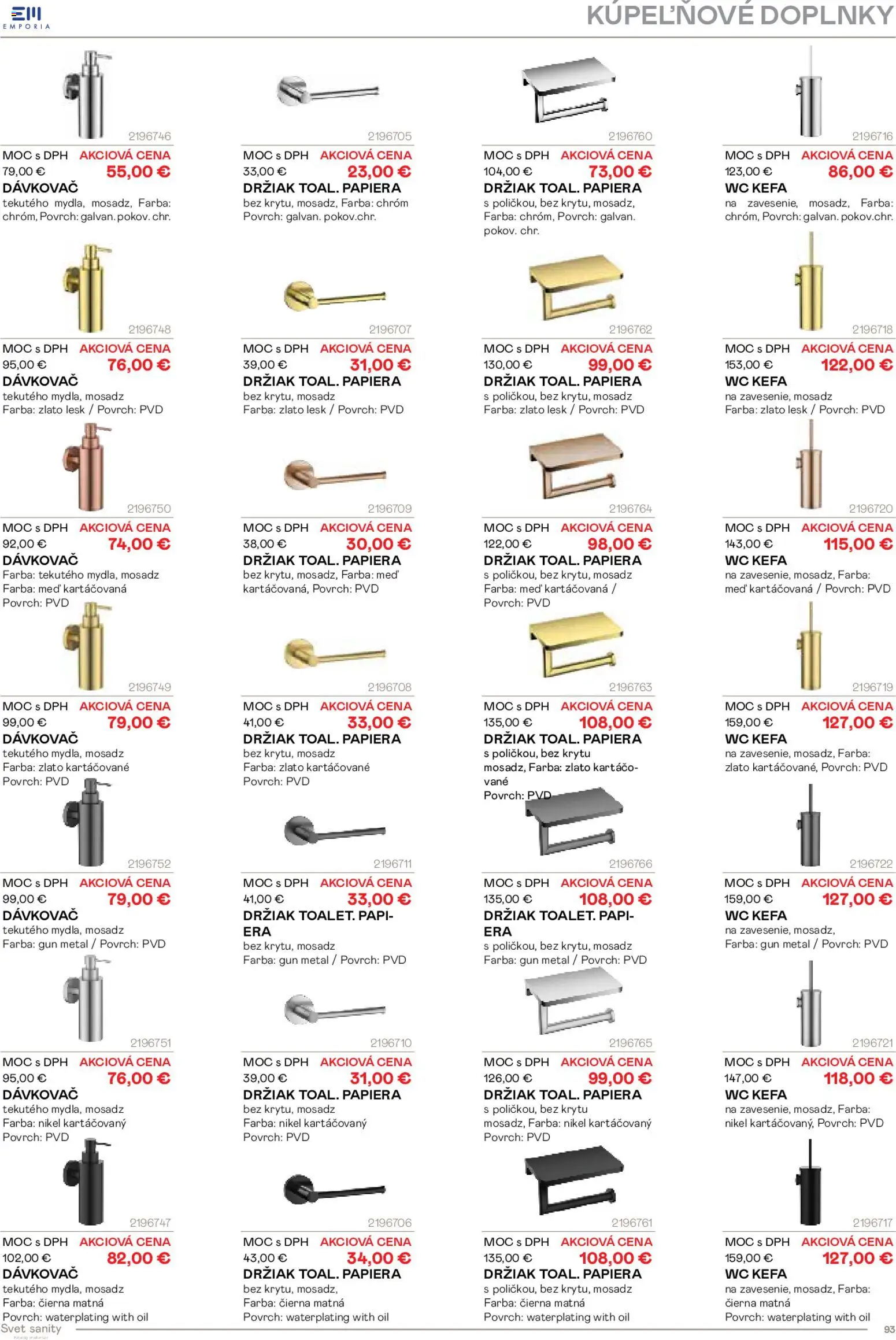 Nové Ingema akcie – leták je platný od 29.10.2025 | Strana: 95 | Produkty: Wc, Kefa, Med