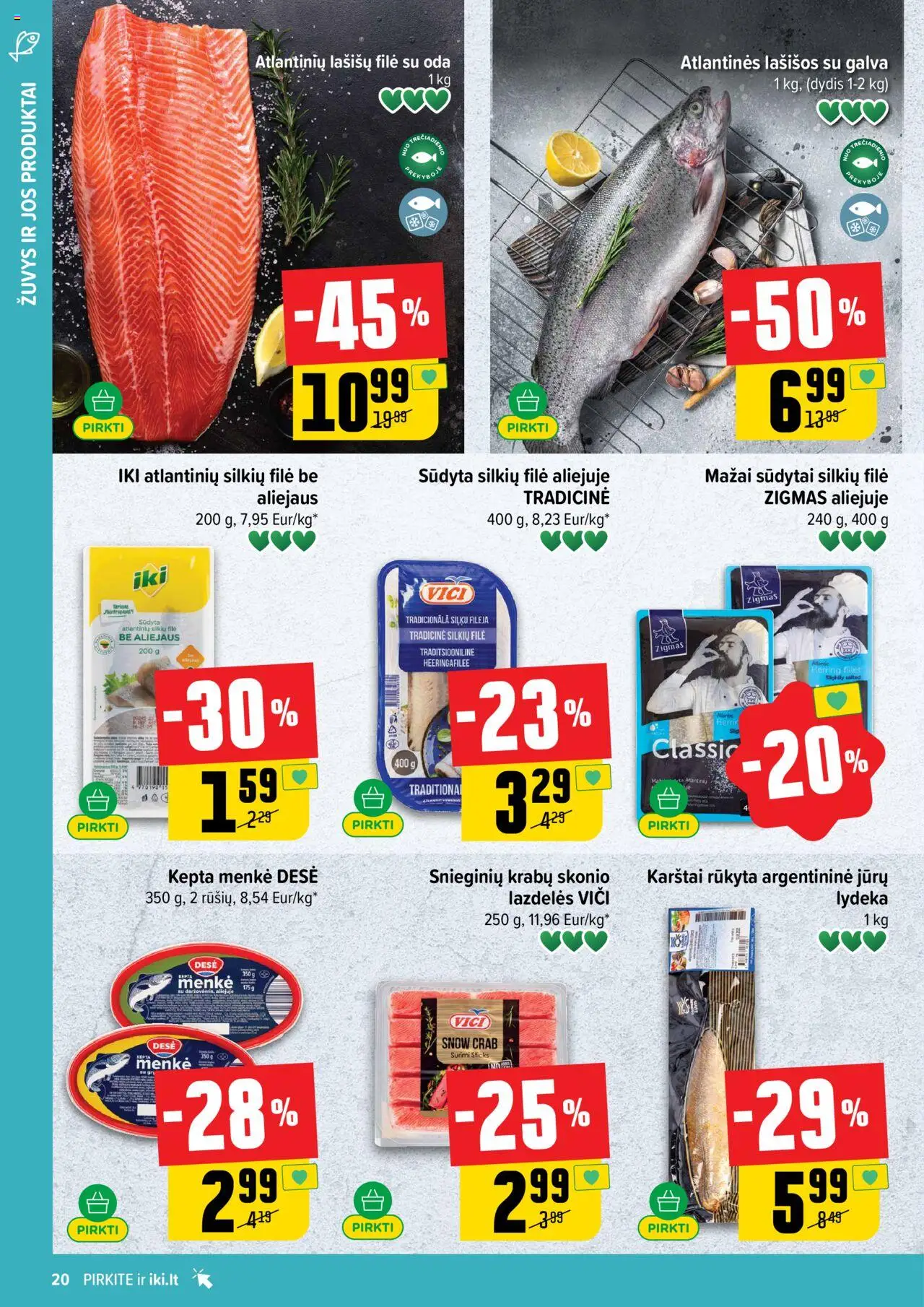 IKI - Leidinys│galioja nuo 04.08.2025 | Puslapis: 20 | Prekių: Lašišos