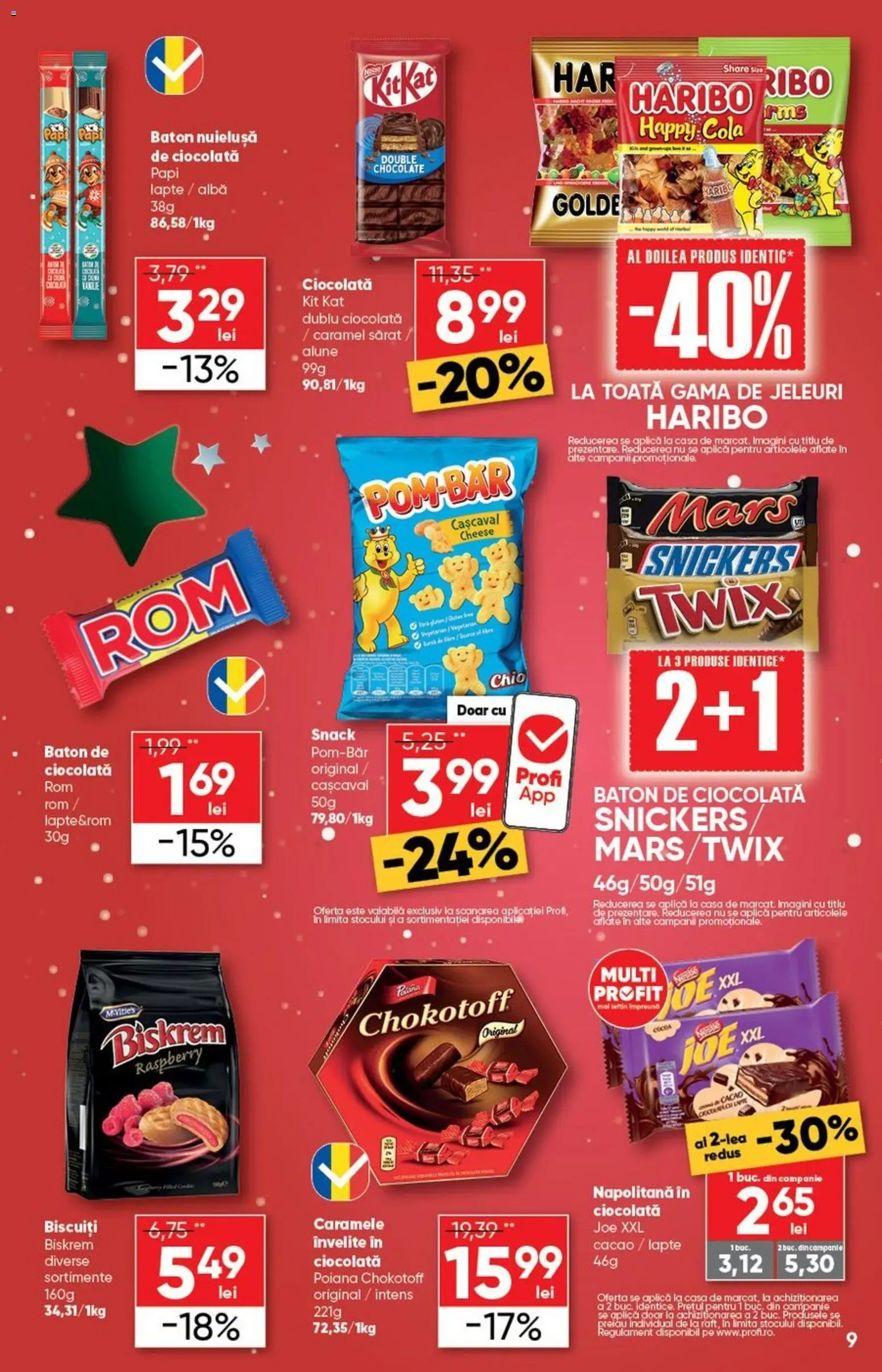 Noul catalog Profi – valabil de la 26.11.2025 | Pagină: 9 | Produse: Cașcaval, Amerikan servis, Lapte, Ciocolată