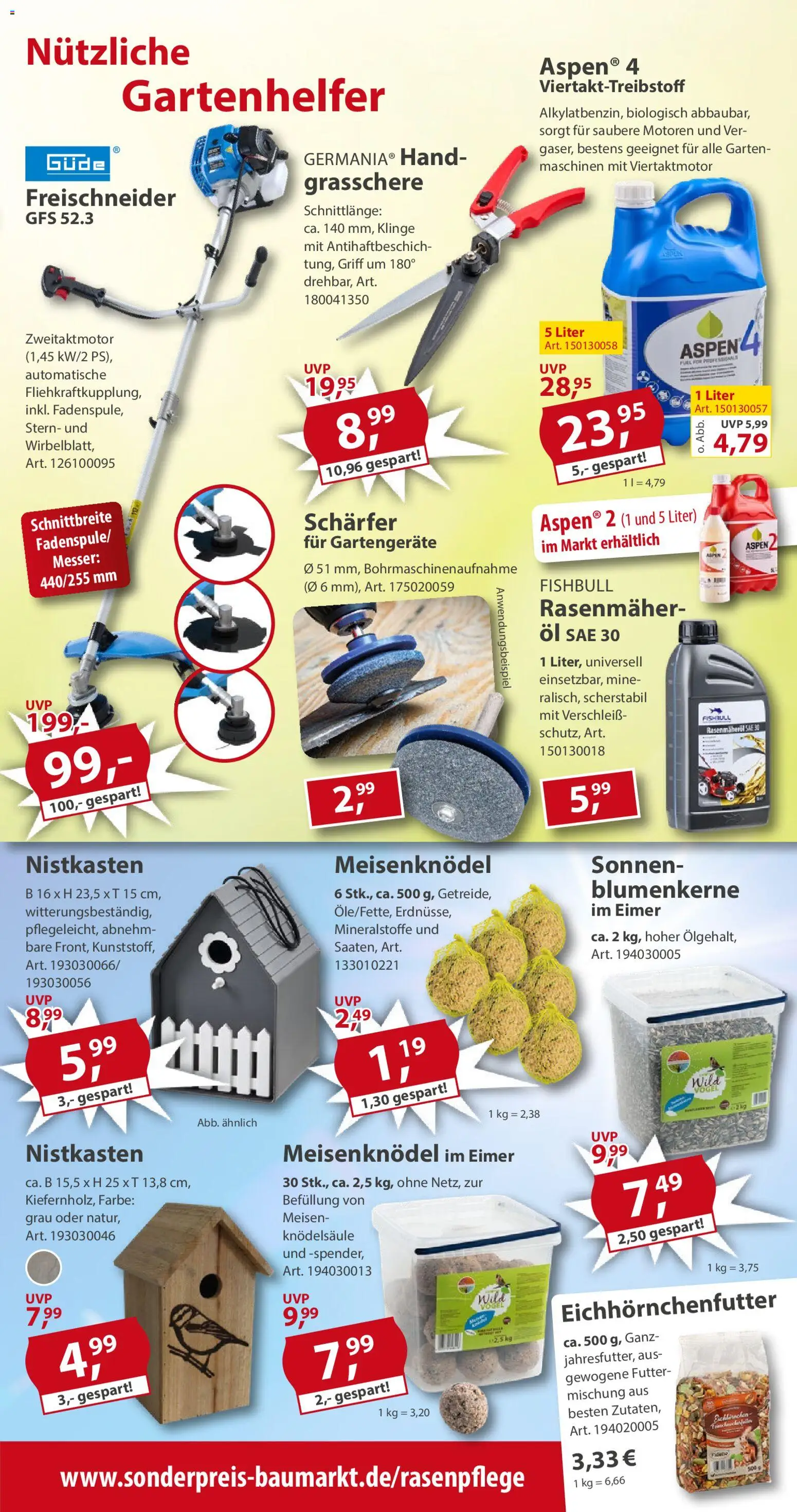 Sonderpreis Baumarkt Prospekt 	 – gültig ab 28.03.2026 | Seite: 5 | Produkte: Rasenmäher, Öl