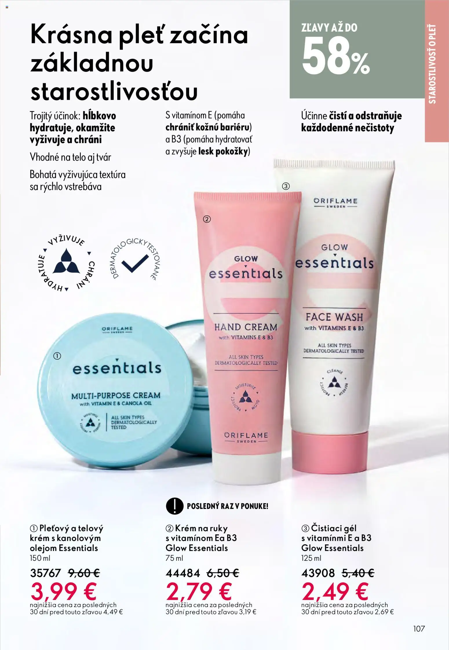 Nové Oriflame akcie – leták je platný od 24.12.2025 | Strana: 107 | Produkty: Krém na ruky, Krém