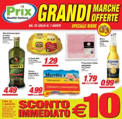 Anteprima del volantino Prix Terre del Reno catalogo valido a partire dal 29.07.2025