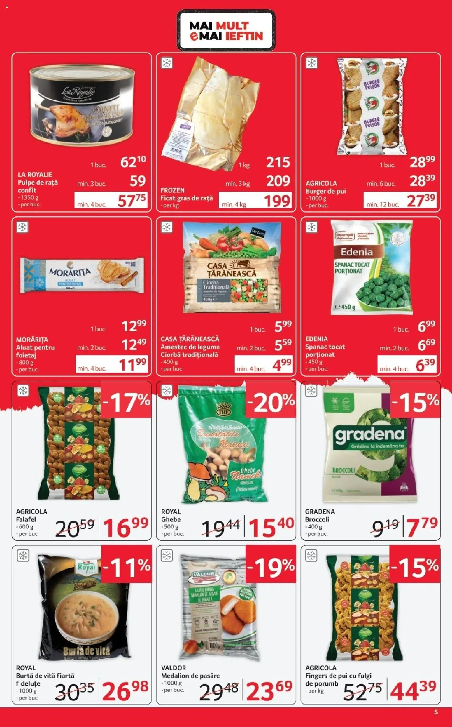 Noul catalog Selgros – valabil de la 03.04.2026 | Pagină: 5 | Produse: Aluat, Burger, Porumb, Legume