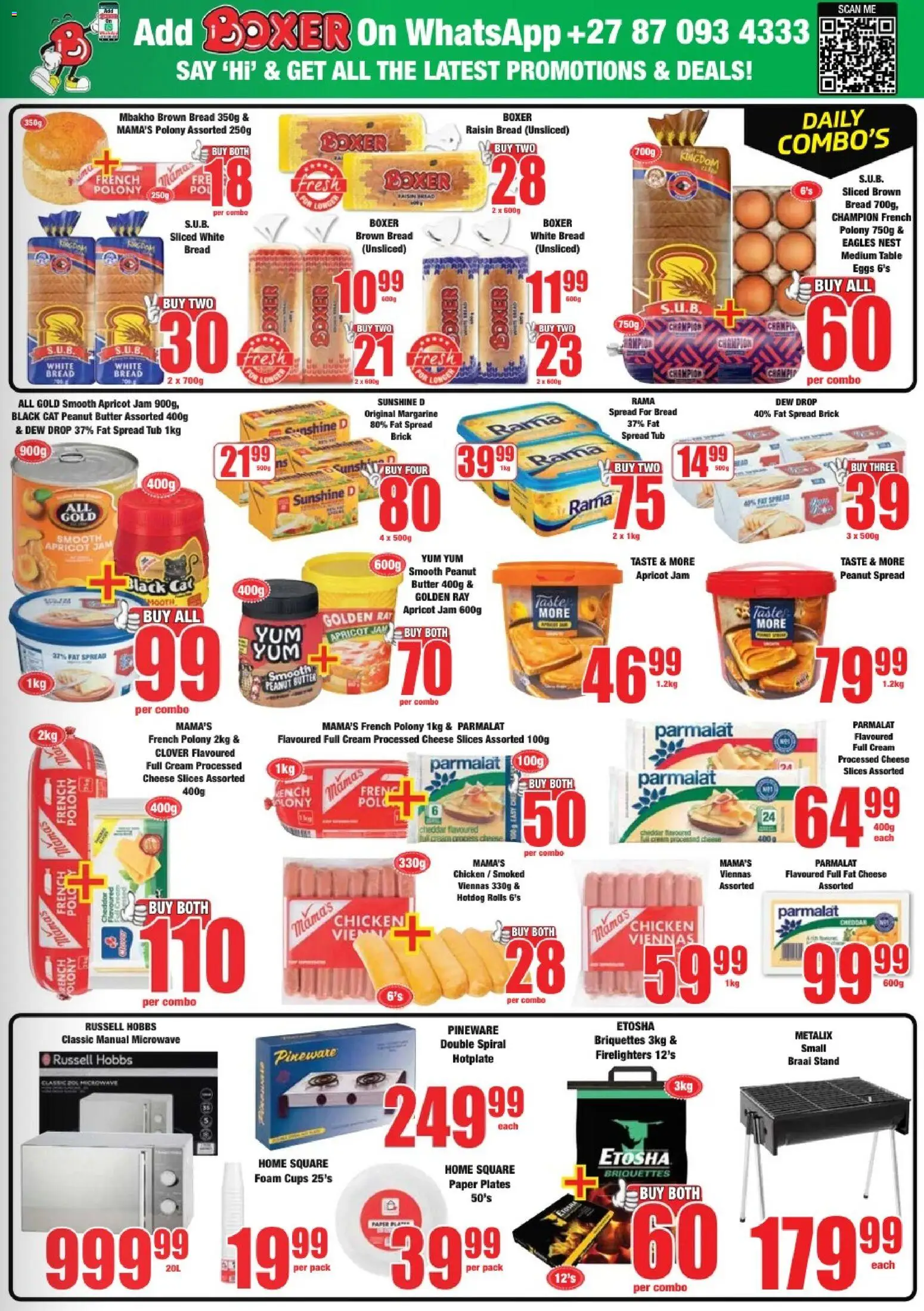 New Boxer catalogue – valid from 05.03.2026 | Page: 3 | Products: Microwave, Cheese, Peanut butter, Paper