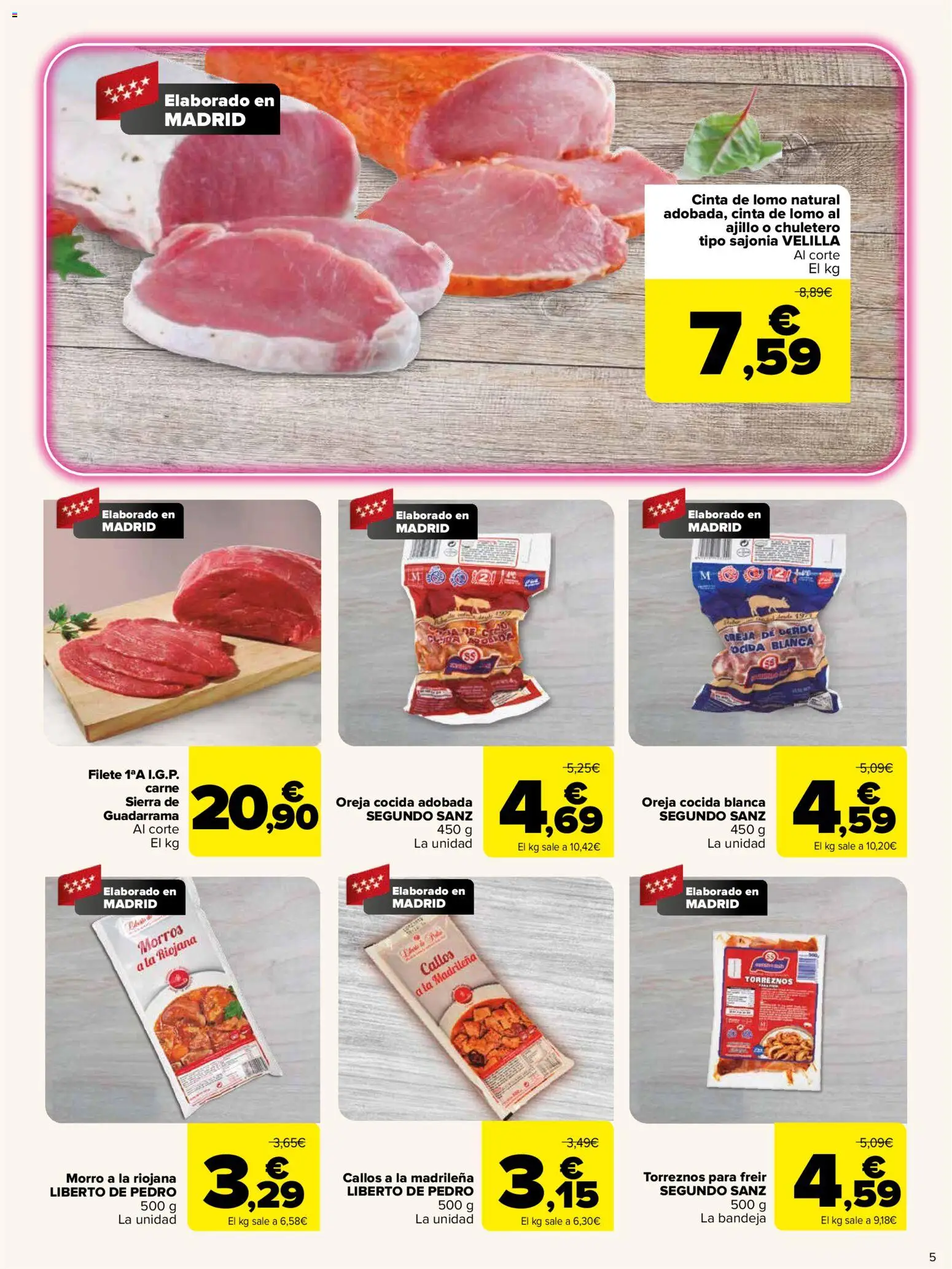 Carrefour folleto │ válido desde el 25.03.2026 | Página: 5 | Productos: Filete, Bandeja