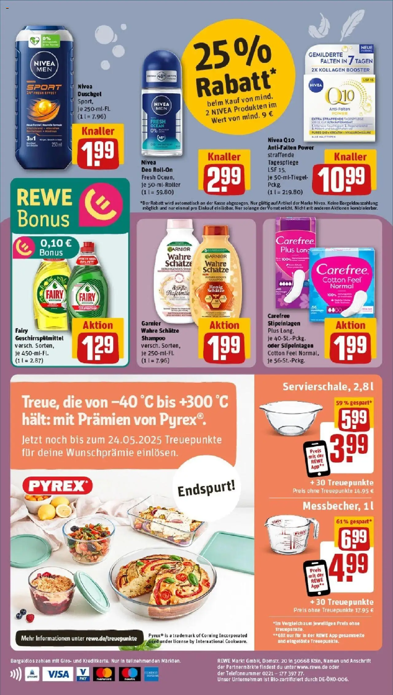 Rewe - Rewe: Wochenangebote - gültig ab dem 18.05.2025 | Seite: 20 | Produkte: Shampoo, Duschgel, Geschirrspülmittel, Deo Roll-On