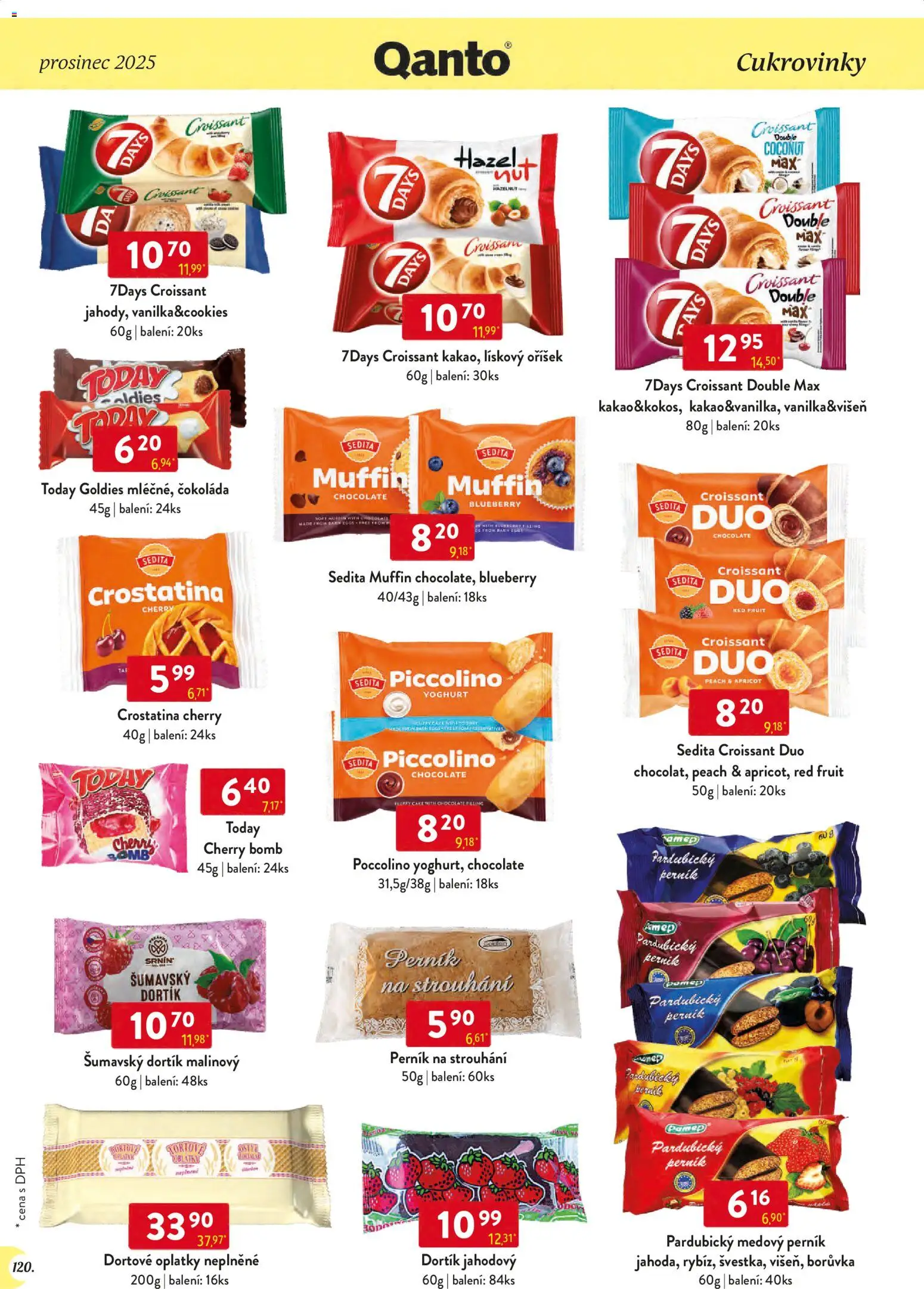 Astur & Qanto leták - Velkoobchod 12/2025 od 01.12.2025 | Strana: 120 | Produkty: Perník na strouhání, Croissant, Dortové oplatky, Oplatky