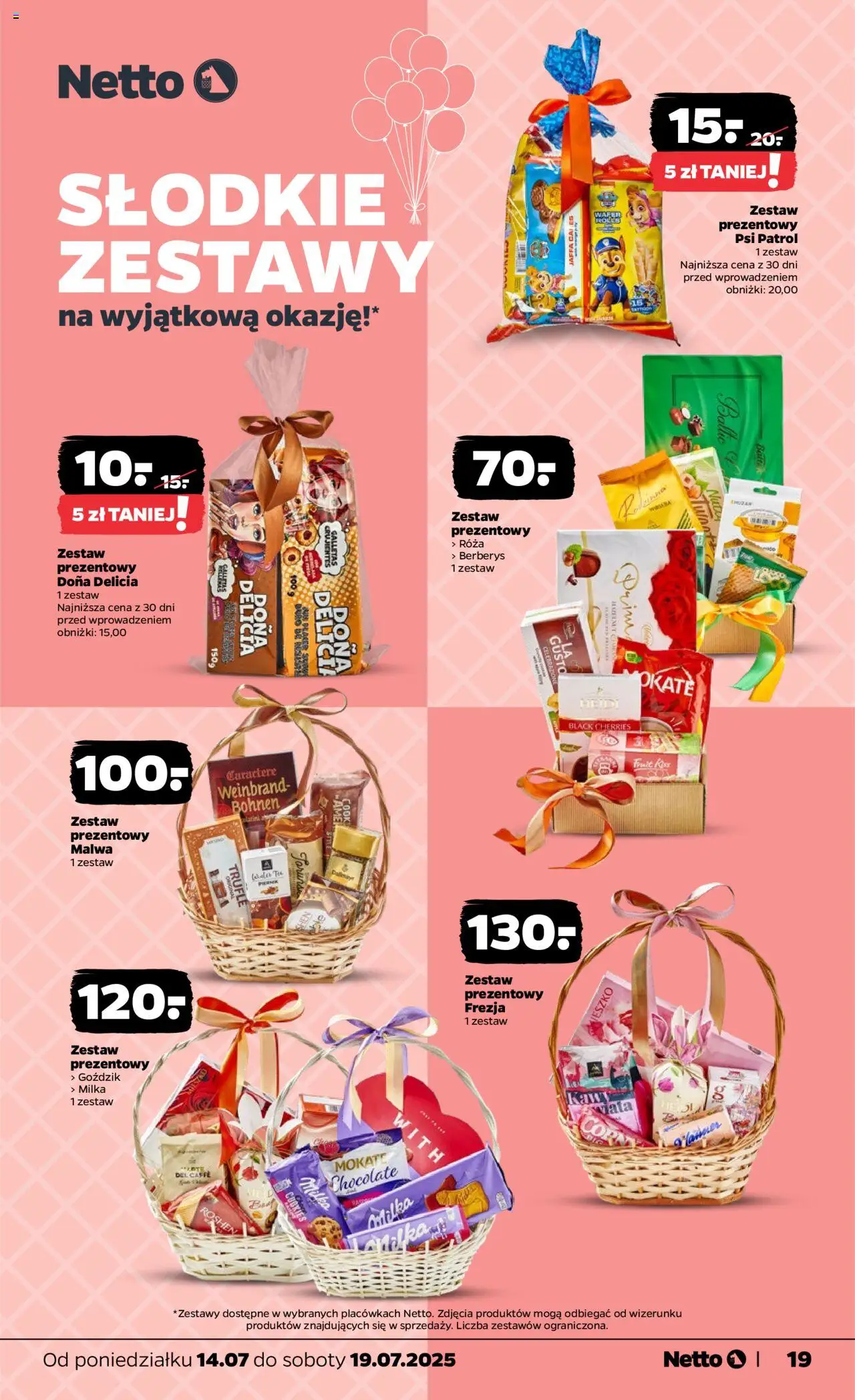 Netto gazetka - Spożywcza od 14.07.2025 | Strona: 19 | Produkty: Goździk, Milka