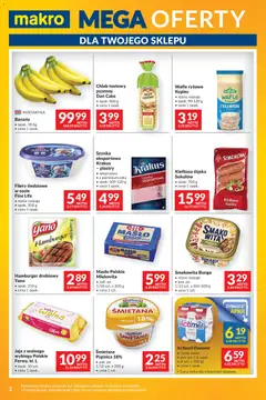 Pogląd oferty "Makro Gazetka - Mega oferty dla Twojego Sklepu" - ważna od 28.10.2025 | Strona: 2 | Produkty: Kiełbasa, Masło Polskie, Piersi, Jaja