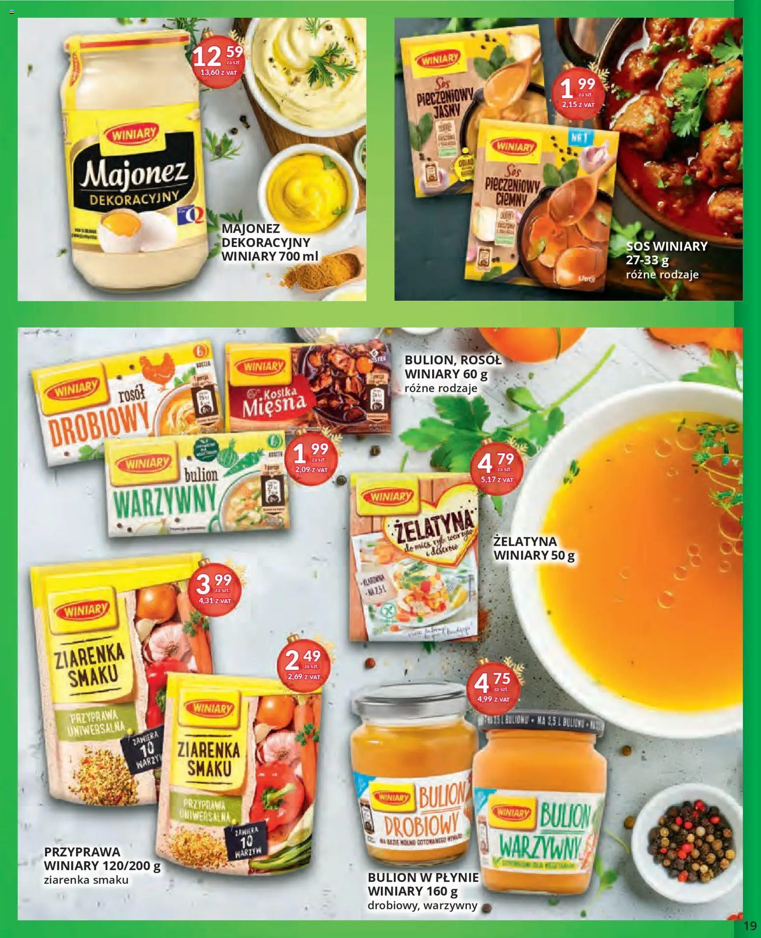 Eurocash Gazetka od 17.11.2025 | Strona: 19 | Produkty: Żelatyna, Majonez winiary, Majonez, Sos