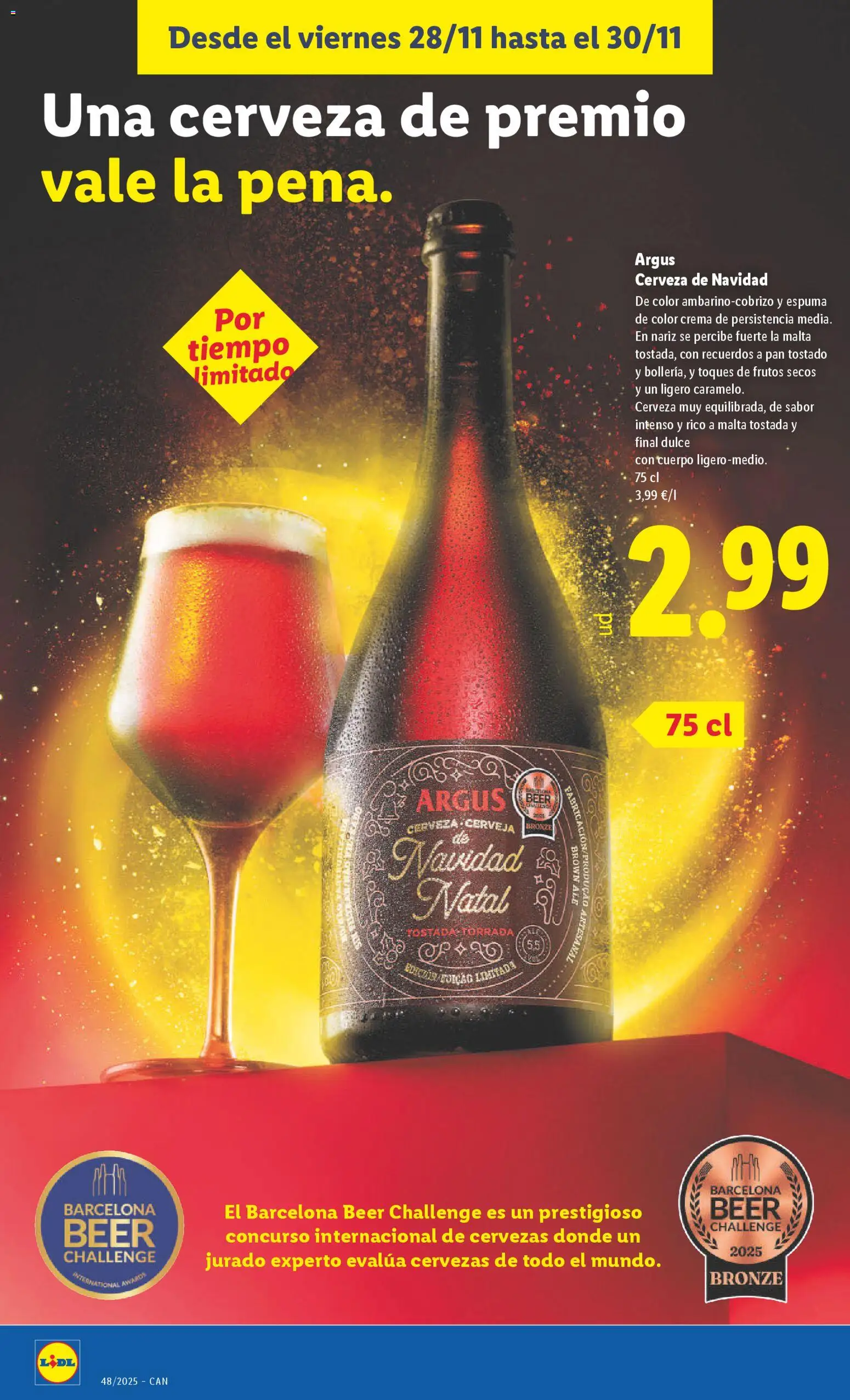 Lidl - Canarias  │ válido desde el 24.11.2025 | Página: 24 | Productos: Pan, Cerveza, Frutos secos, Crema
