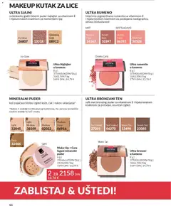 MINERALNI PUDER, koji pojačava blistav izgled kože, čak i nakon uklanjanja - pregled AVON kataloga - važi od 01.02.2026 | Strana: 72 | Proizvode: Puder, Bronzer, Rumenilo