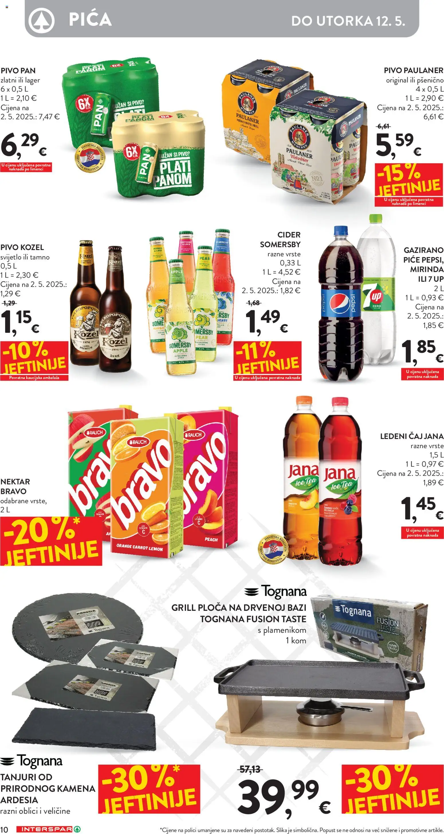 Interspar katalog | vrijedi od 22.04.2026 | Stranica: 10 | Proizvodi: Hell, Kozel, Pepsi, Pan