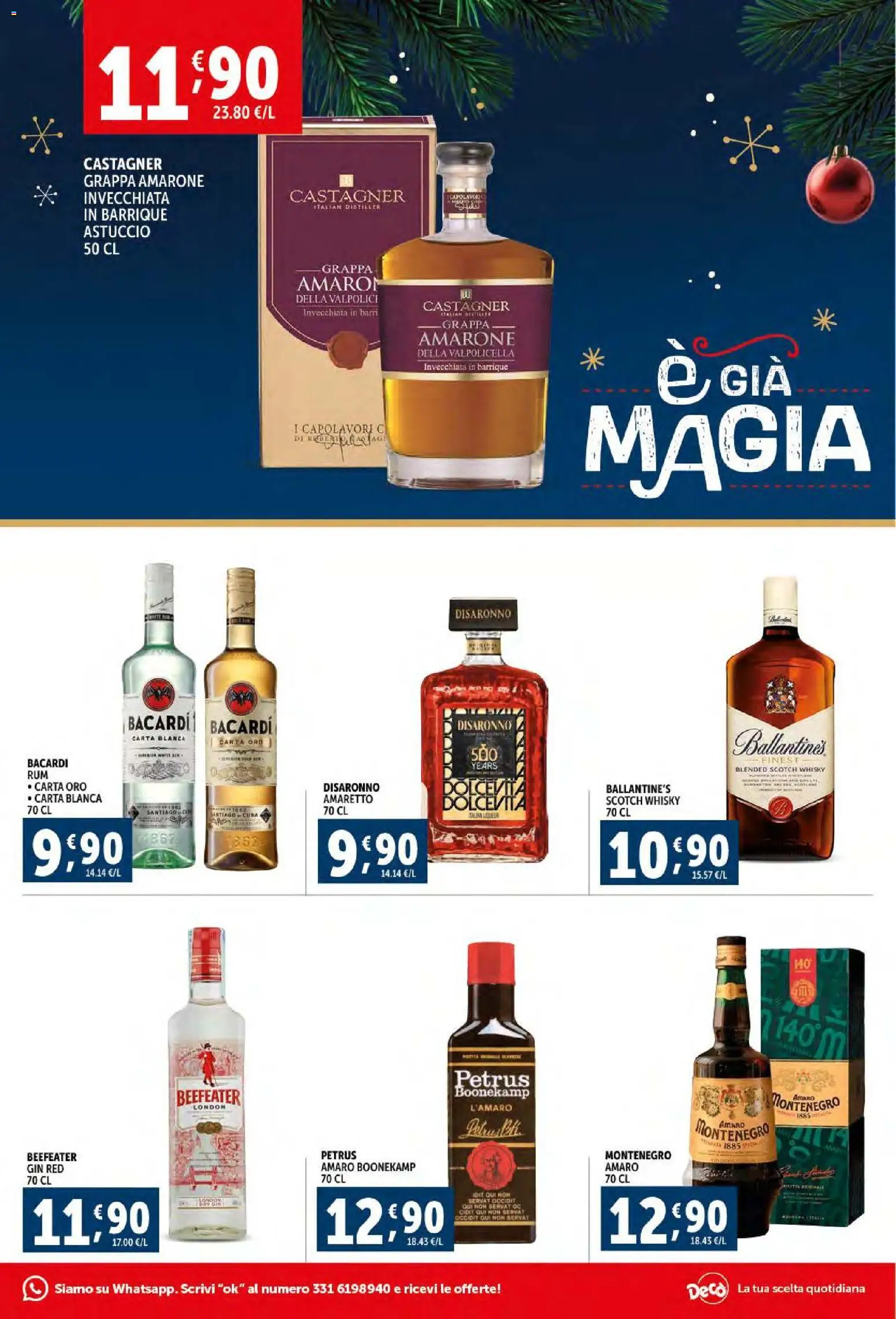 Volantino Decò del 02.12.2025 | Pagina: 7 | Prodotti: Gin, Astuccio, Grappa, Amaro