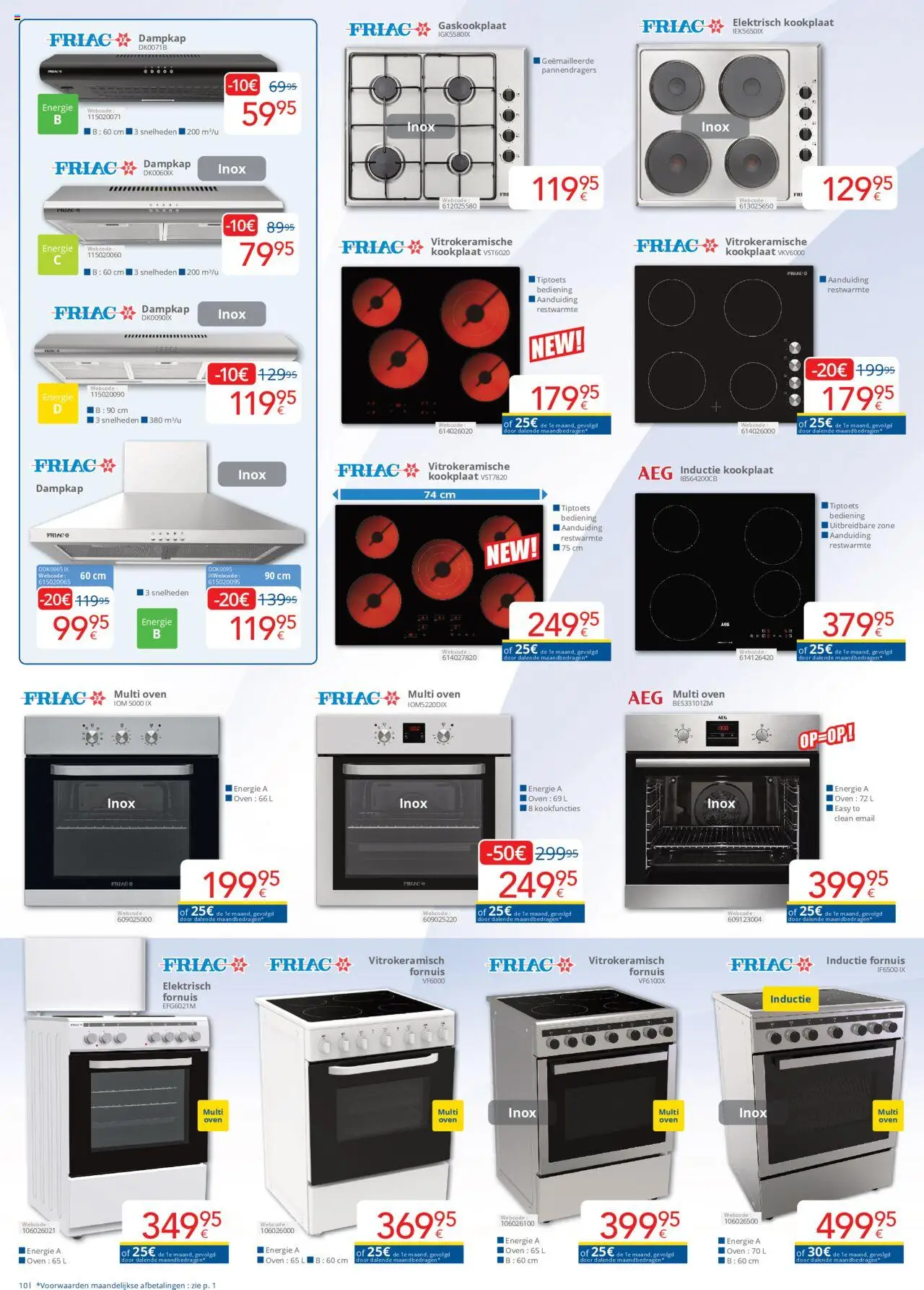  | Pagina: 10 | Producten: Oven, Kookplaat, Fornuis