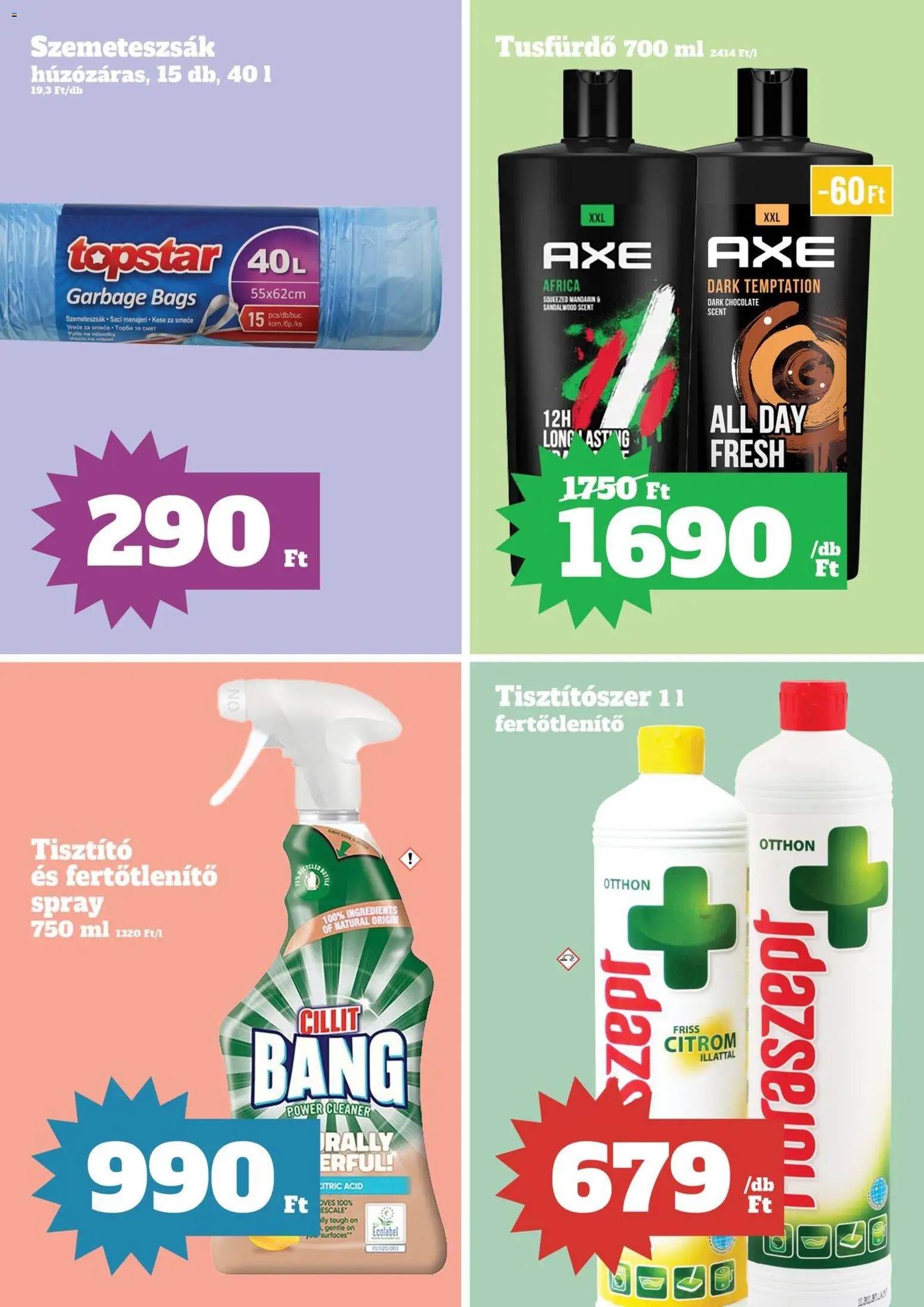 Family Diszkont akciós ujság - amely érvényes a következő dátumtól: 30.10.2025 | Oldal: 21 | Termékek: Szemeteszsák, Tusfürdő, Mandarin, Citrom