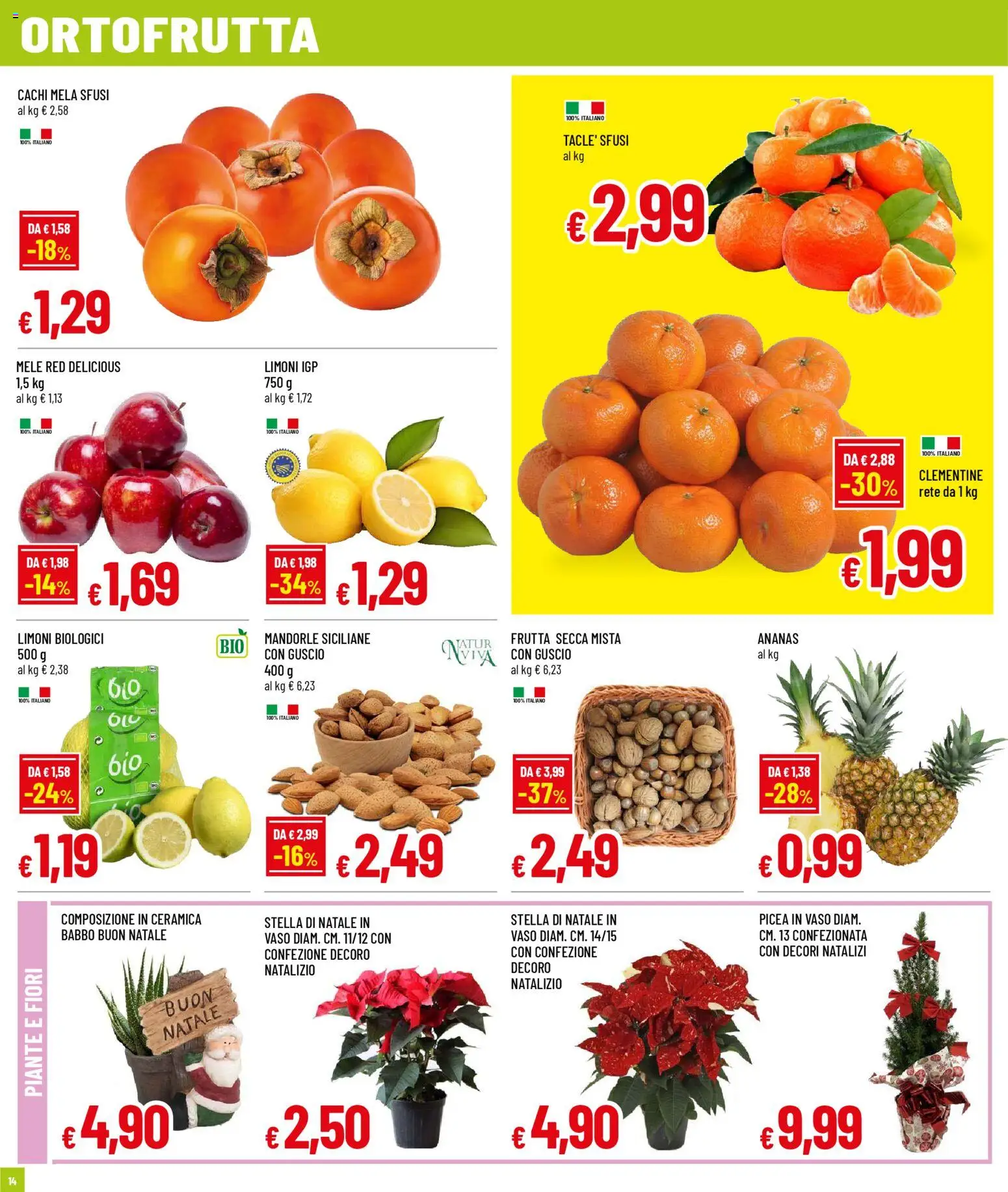 Volantino Galassia del 27.11.2025 | Pagina: 14 | Prodotti: Mele, Frutta, Ananas, Cachi