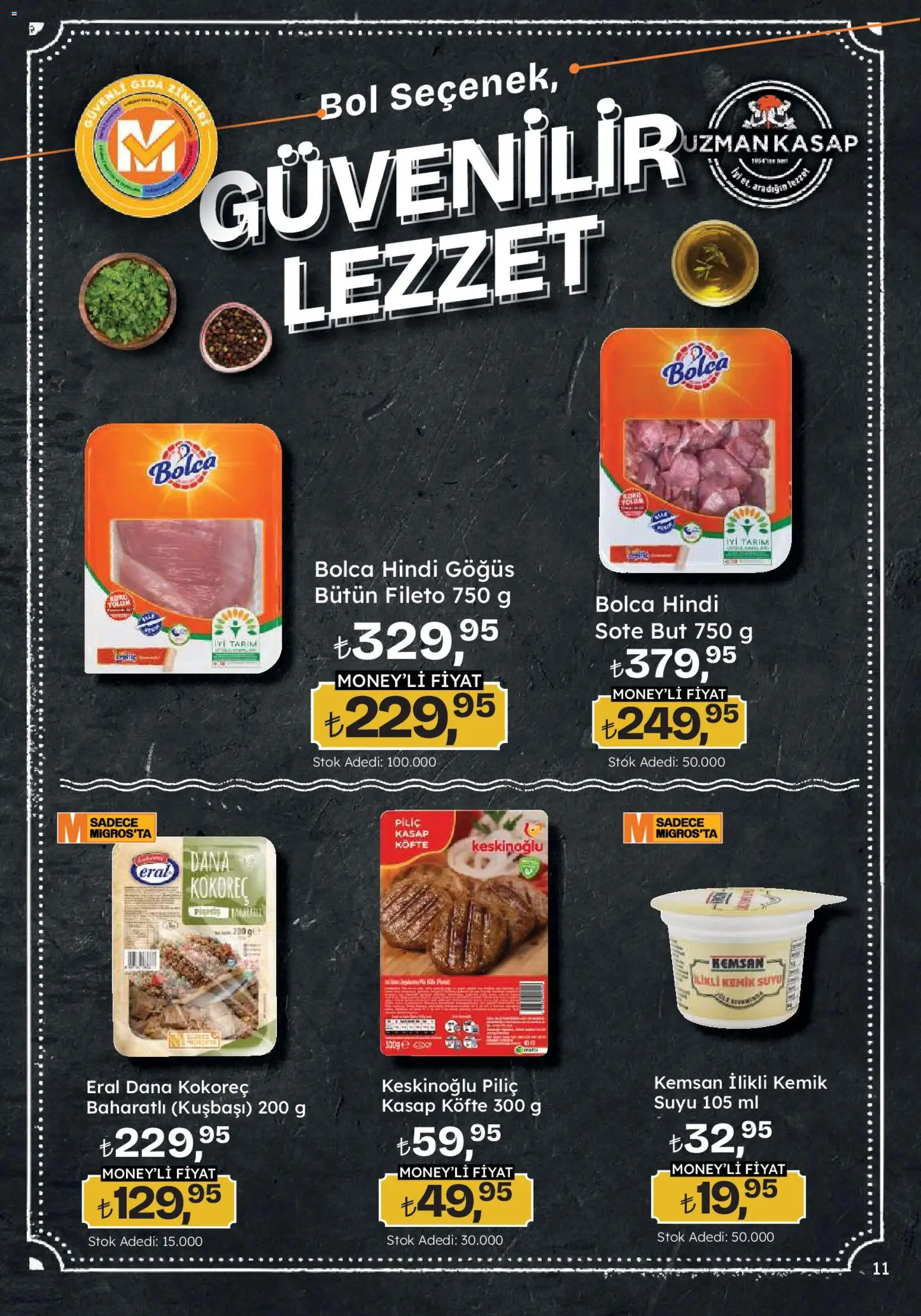 Migros Katalog - Migroskop - 08.01.2026 tarihinden itibaren geçerlidir | Sayfa: 11 | Ürünler: Kemik suyu, Piliç, Hindi göğüs
