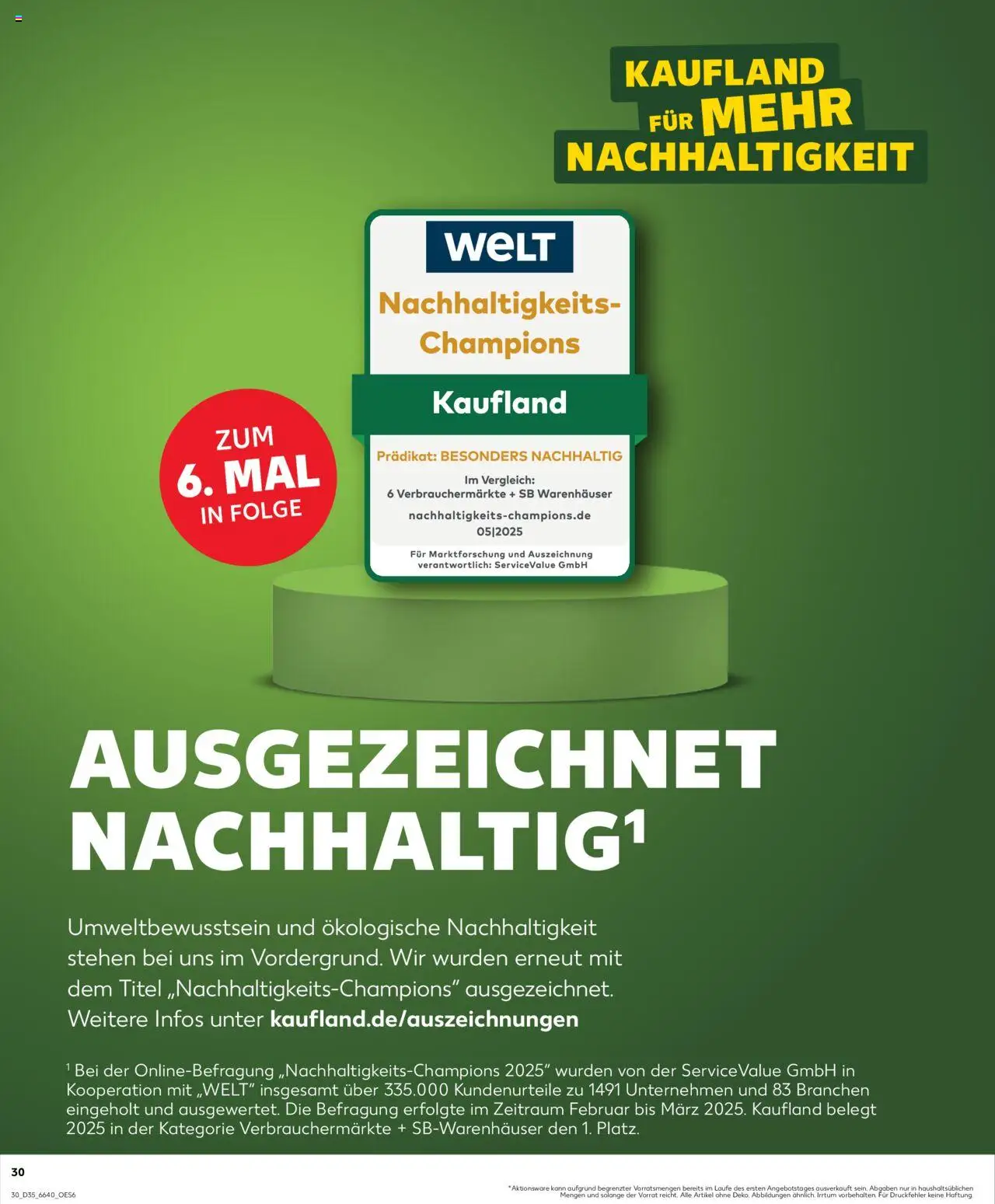 Kaufland Prospekt 	 - gültig ab dem 28.08.2025 | Seite: 30