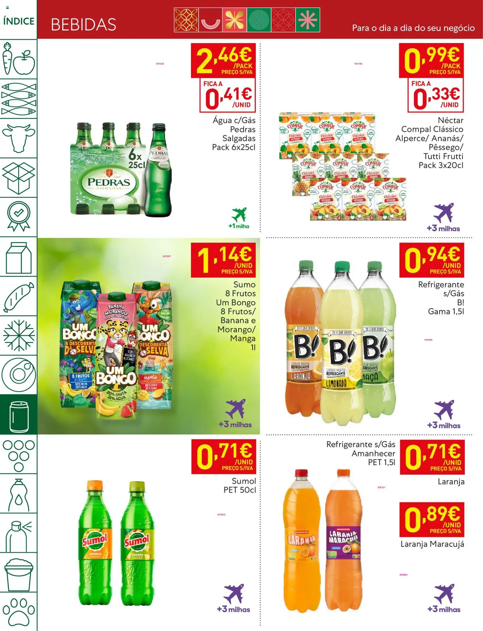 Recheio folheto │ válido de 25.12.2025 | Página: 26 | Produtos: Agua, Refrigerante, Banana, Sumo