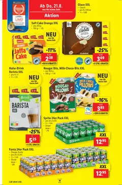 Lidl Aktionen ab 21.08.2025 | Seite: 18 | Produkte: Fanta, Sprite, Glace