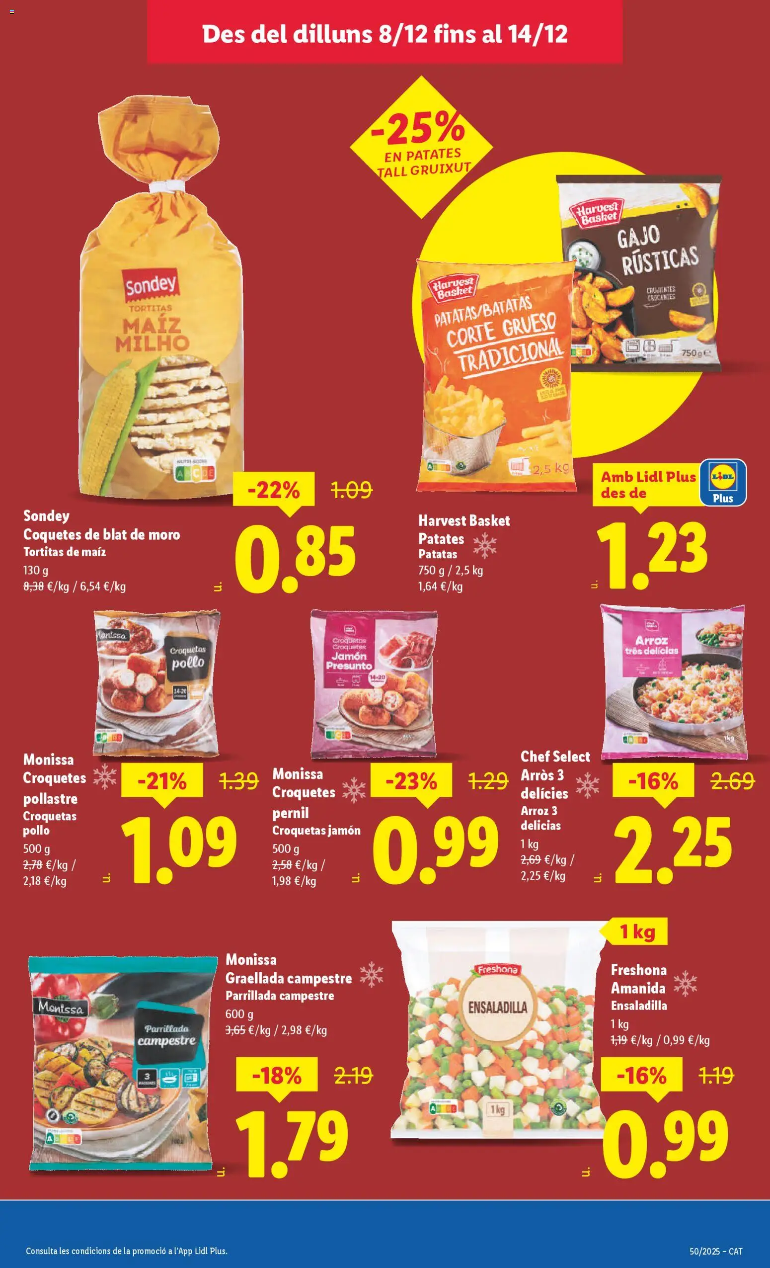 Lidl folleto │ válido desde el 08.12.2025 | Página: 33 | Productos: Ensaladilla, Jamón, Arroz, Croquetas