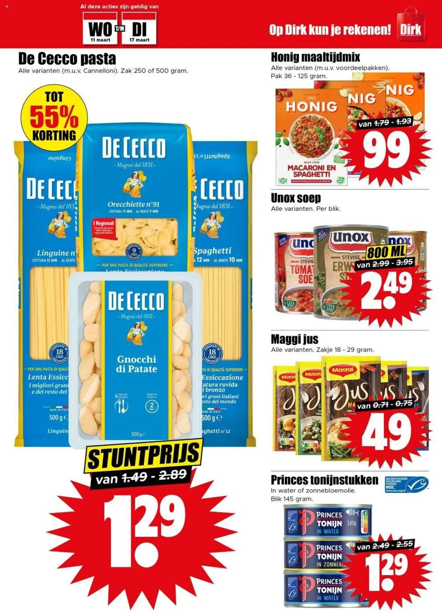 {H1} | Pagina: 17 | Producten: Macaroni, Tonijn, Zak, Festék