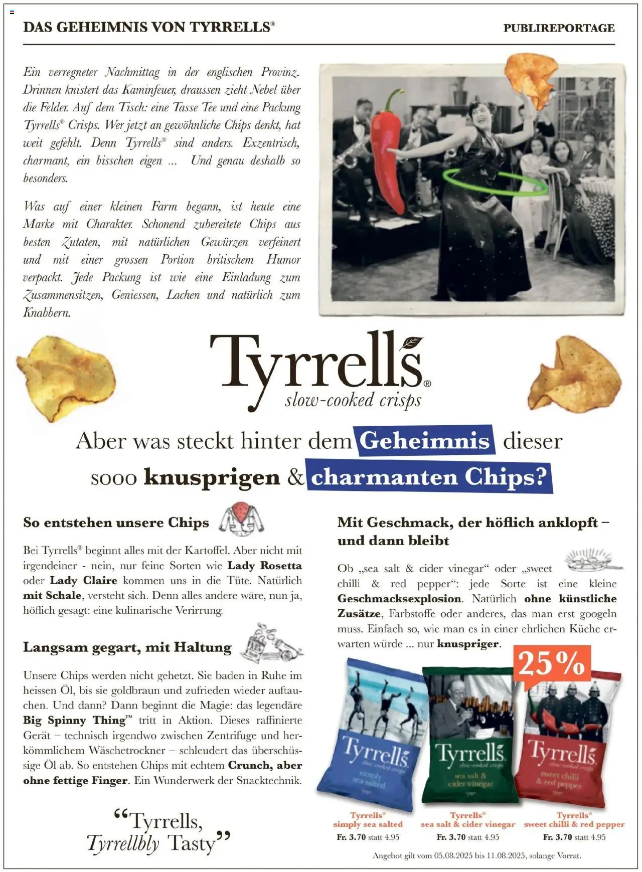 Migros - Magazin ab 05.08.2025 | Seite: 32 | Produkte: Tisch, Öl, Tee, Chips