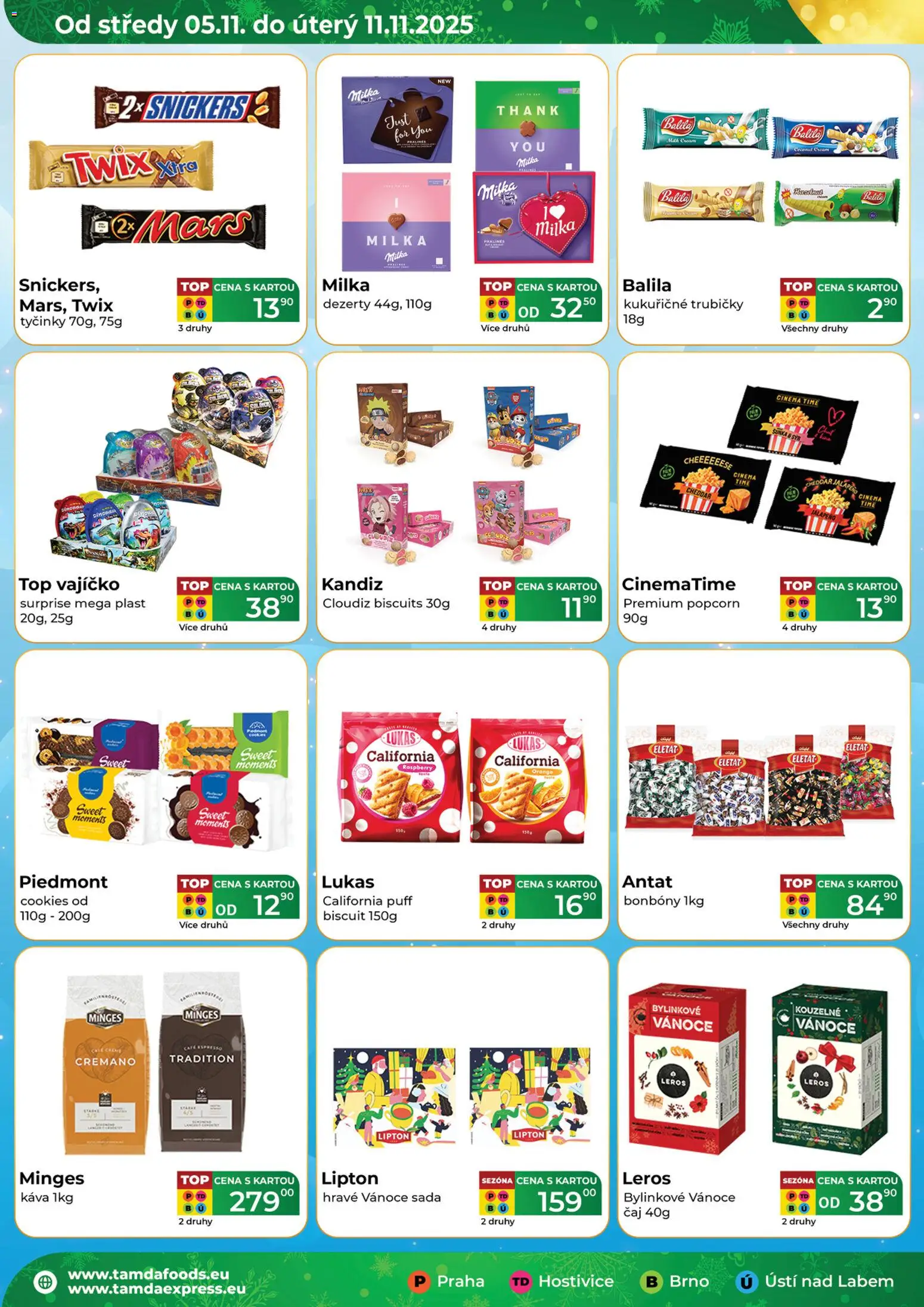 Tamda Foods leták od 05.11.2025 | Strana: 10 | Produkty: Sýr, Šunka, Twix, Dezerty