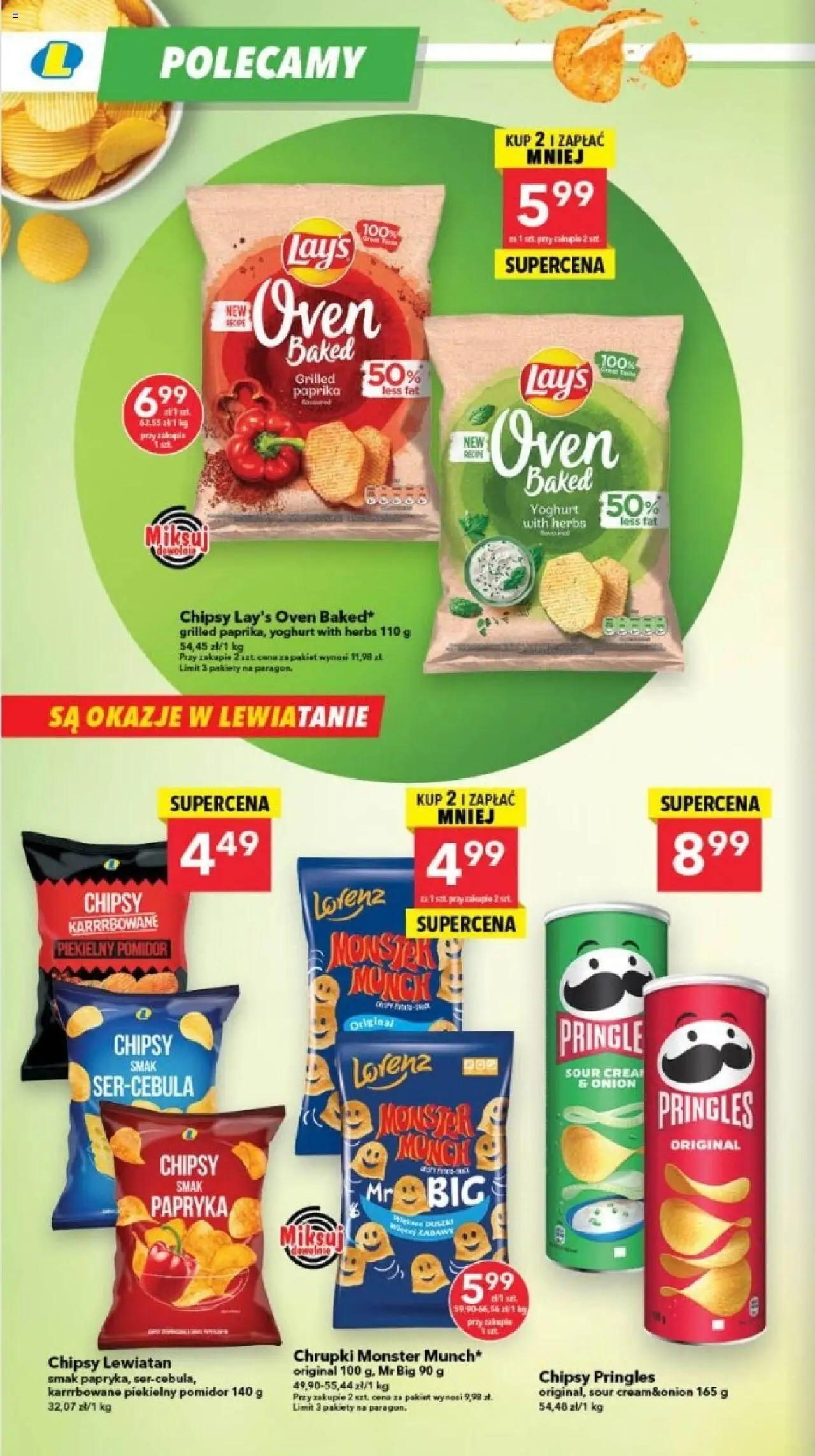 Lewiatan gazetka - Szczecin od 23.10.2025 | Strona: 10 | Produkty: Chipsy, Chrupki, Chipsy pringles, Papryka