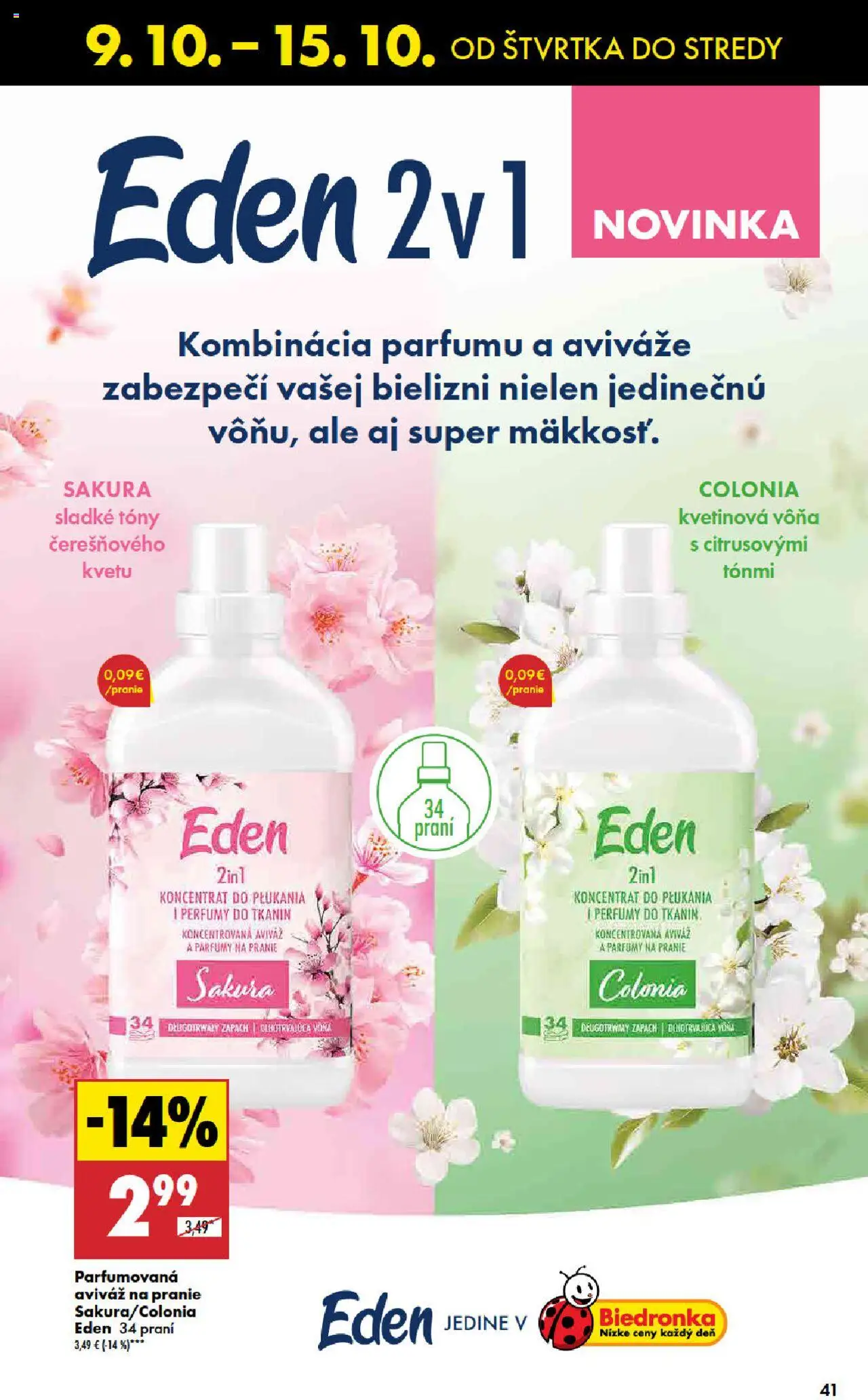 Nové Biedronka akcie – leták je platný od 09.10.2025 | Strana: 41 | Produkty: Aviváž