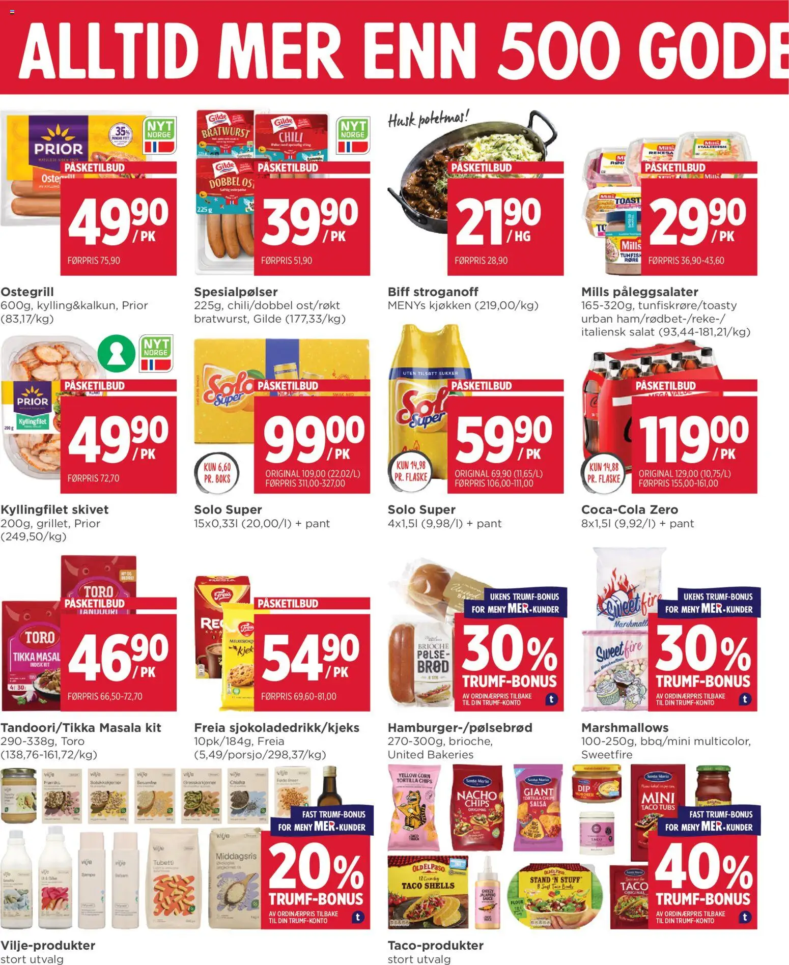 {H1} | Side: 8 | Produkter: Biff, Bancă, Clementin, Curry powder