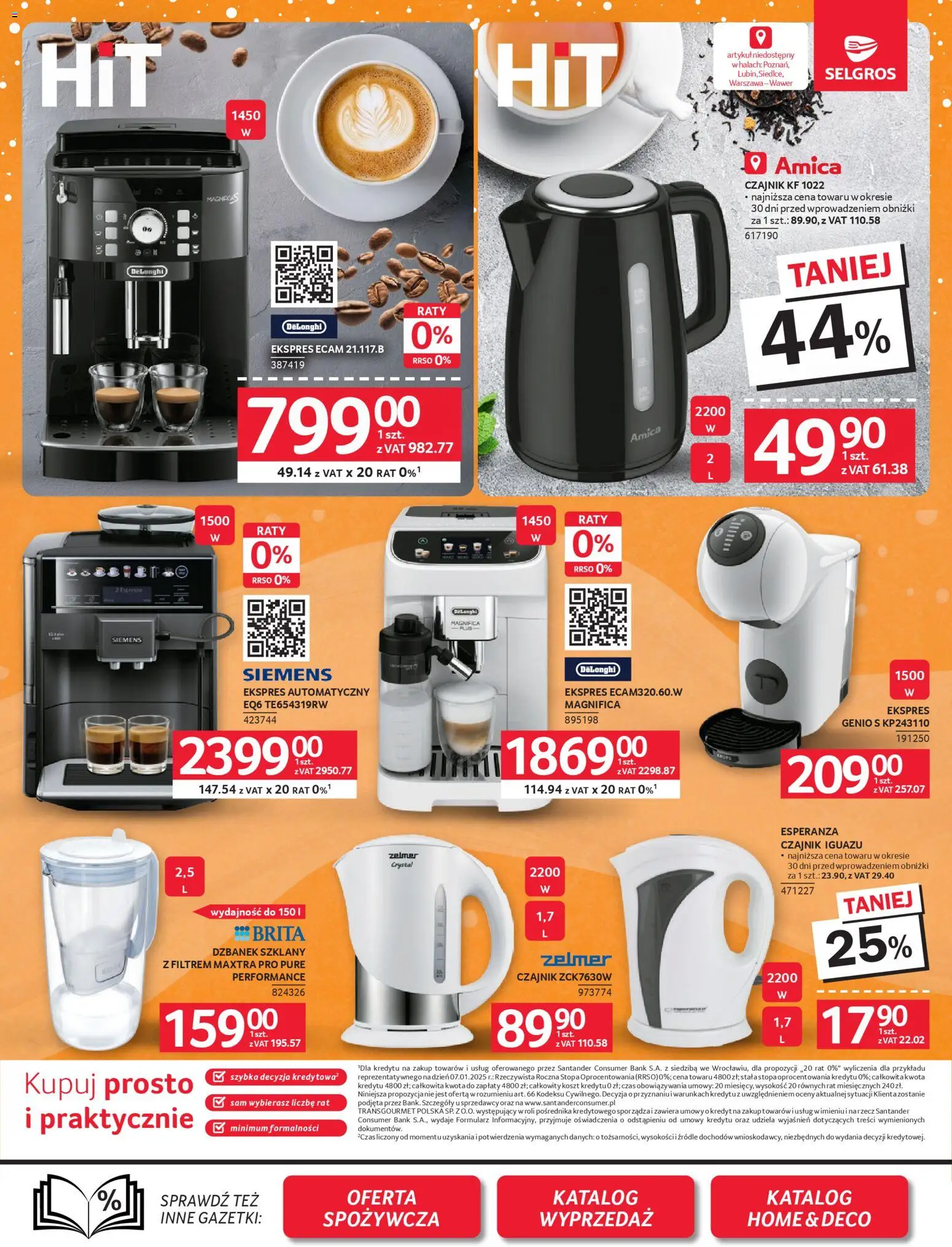 Selgros cash&carry Gazetka - Oferta przemysłowa od 08.01.2026 | Strona: 9 | Produkty: Dzbanek, Czajnik