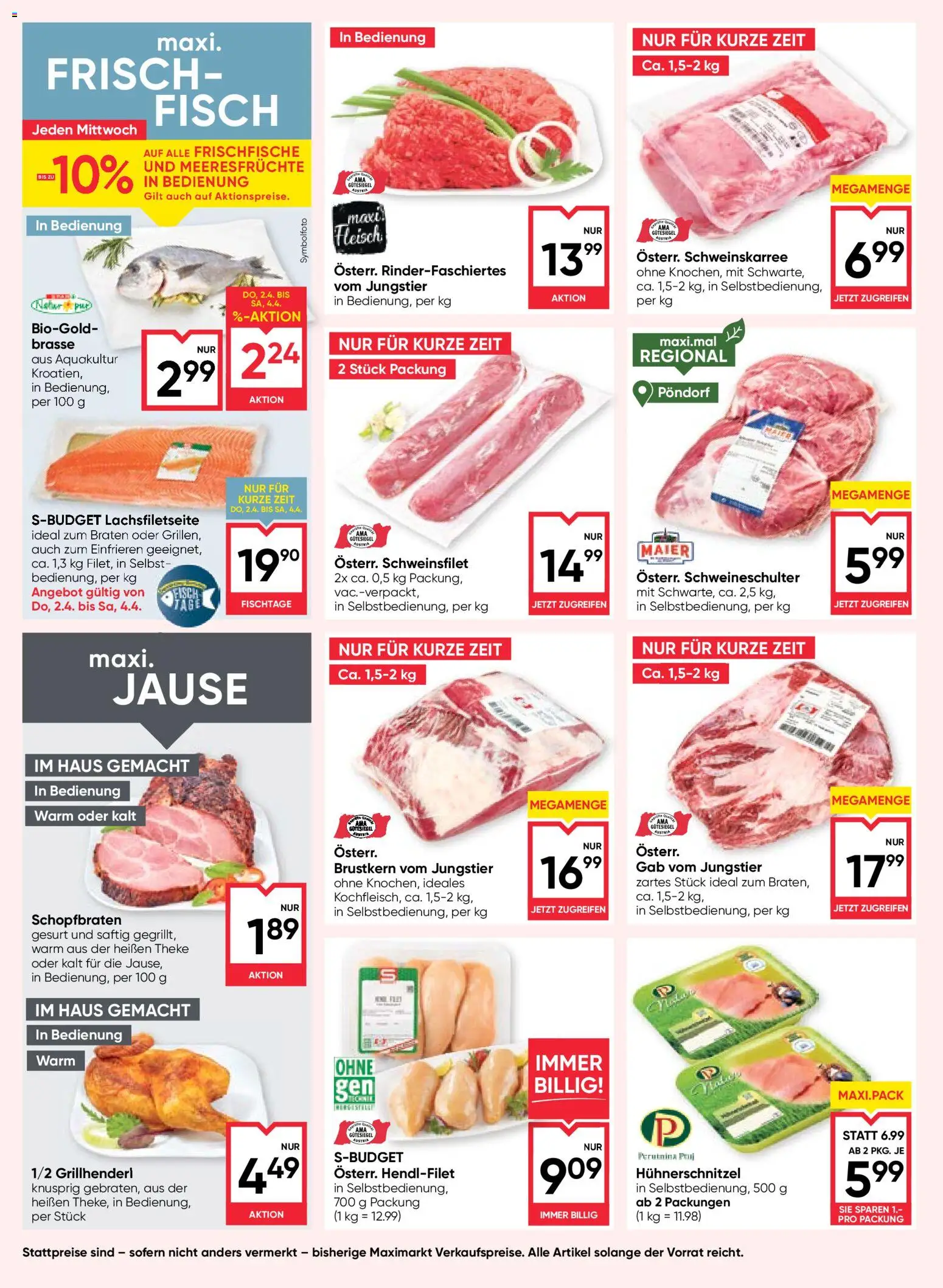 Maximarkt Flugblatt gültig ab 31.03.2026 | Seite: 8 | Produkte: Meeresfrüchte, Fisch
