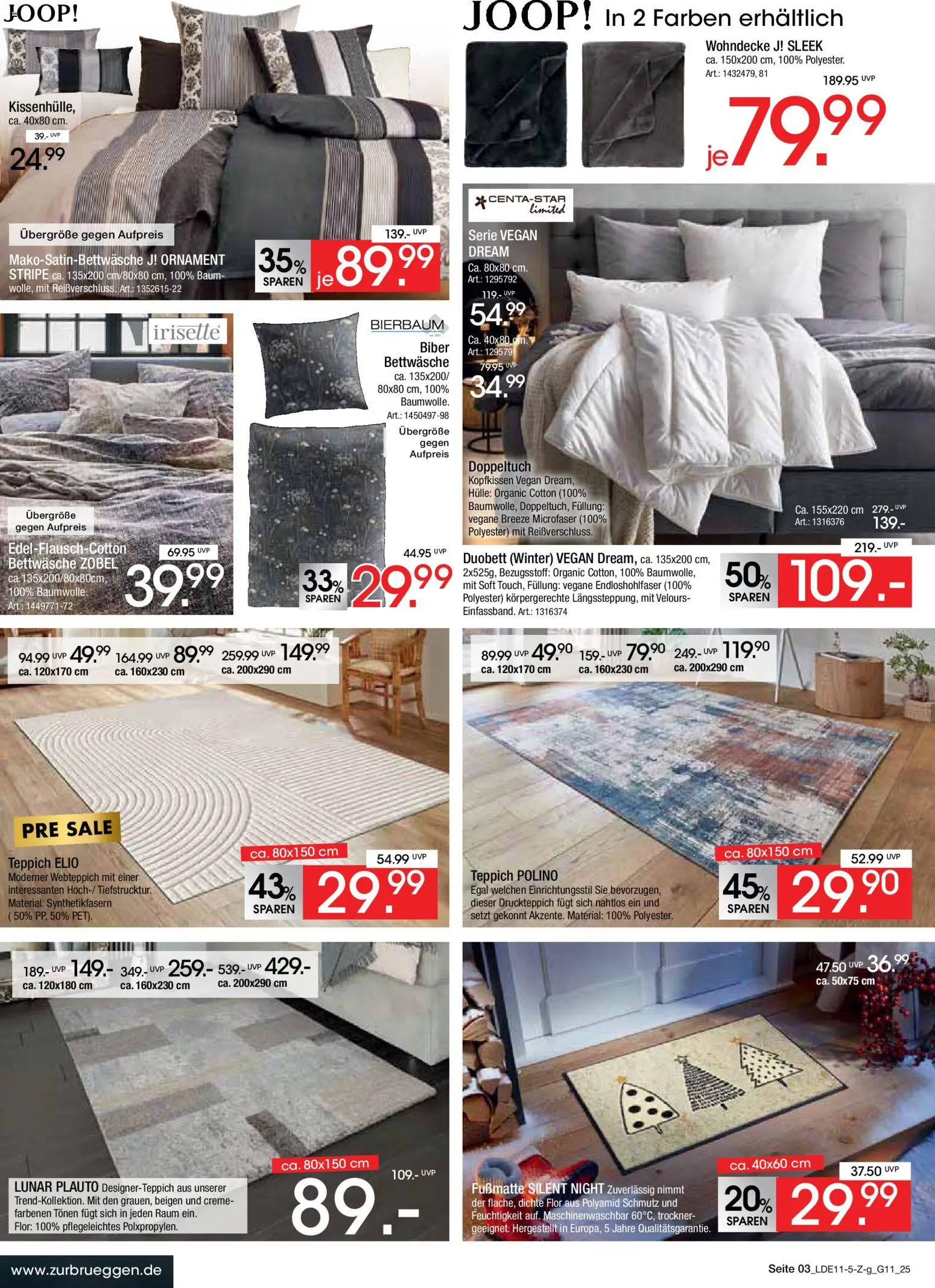 Zurbrüggen - Black Friday – gültig ab 08.11.2025 | Seite: 3 | Produkte: Hülle, Trockner, Teppich, Fußmatte