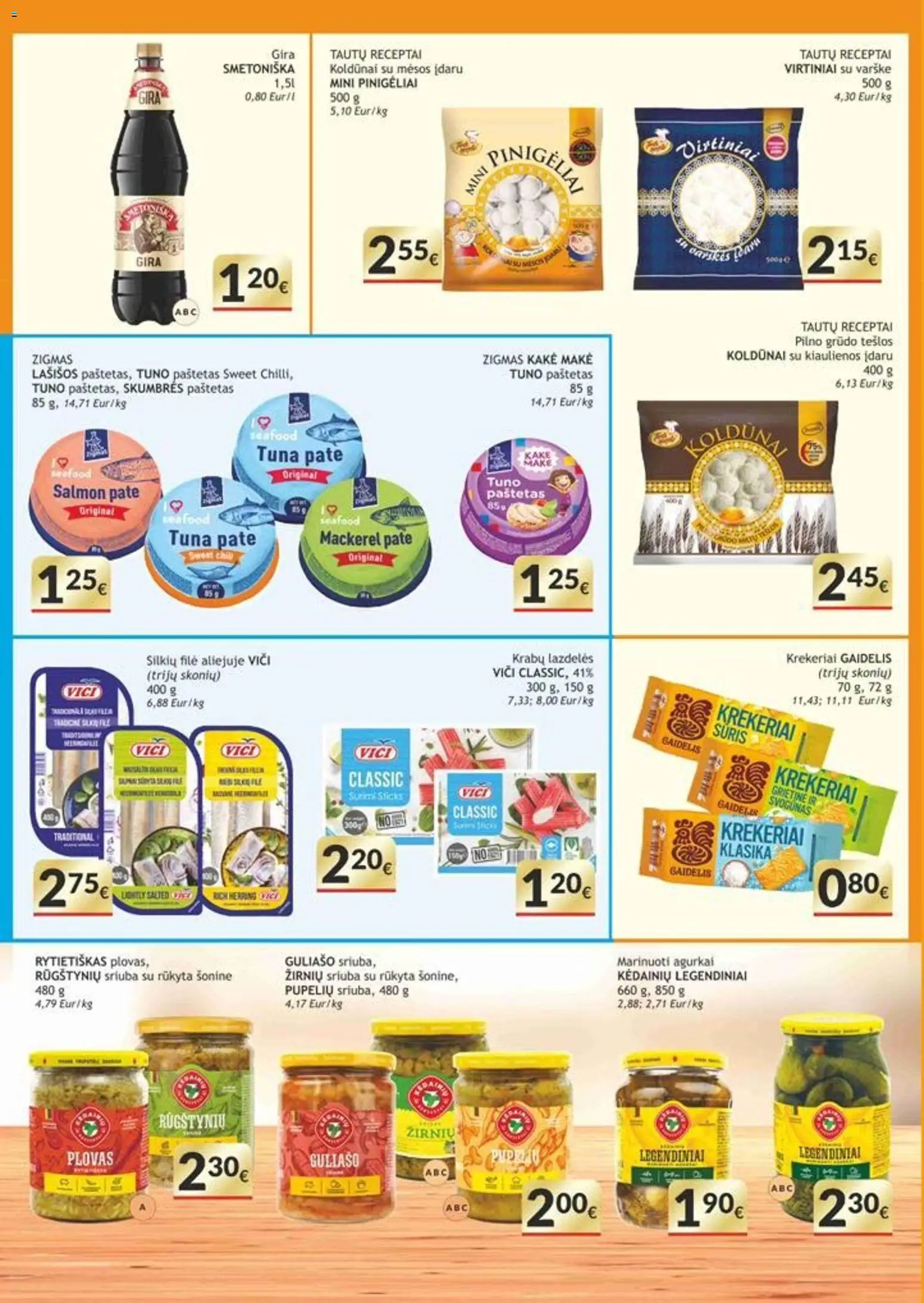 Koops akcijos nuo 26.01.2026 | Puslapis: 3 | Prekių: Agurkai, Kiaulienos, Silkių filė, Sūris