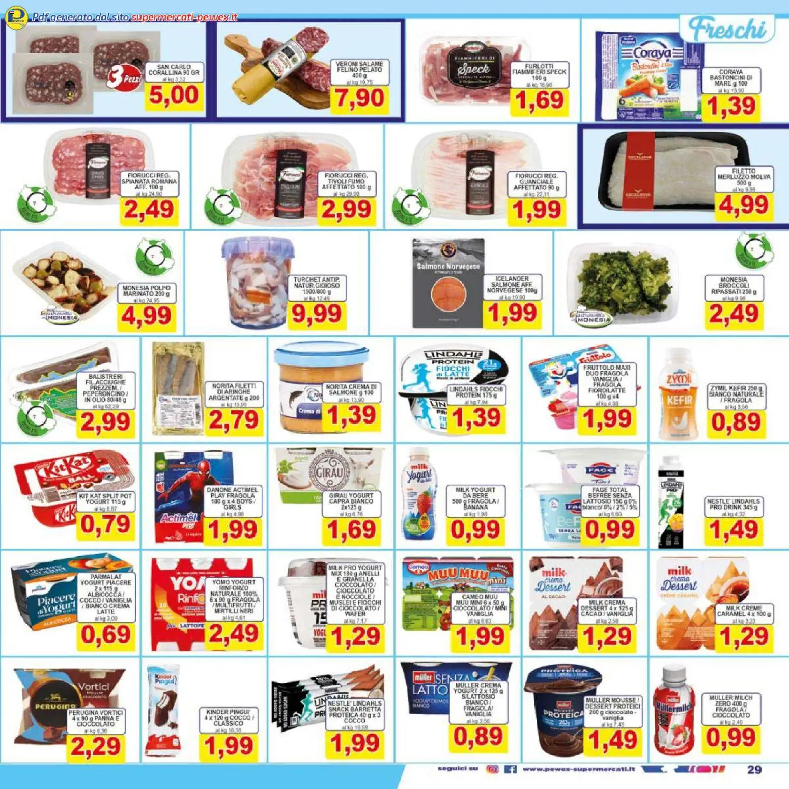 Volantino Pewex del 17.03.2026 | Pagina: 29 | Prodotti: Polpo, Olio, Peperoncino, Mirtilli