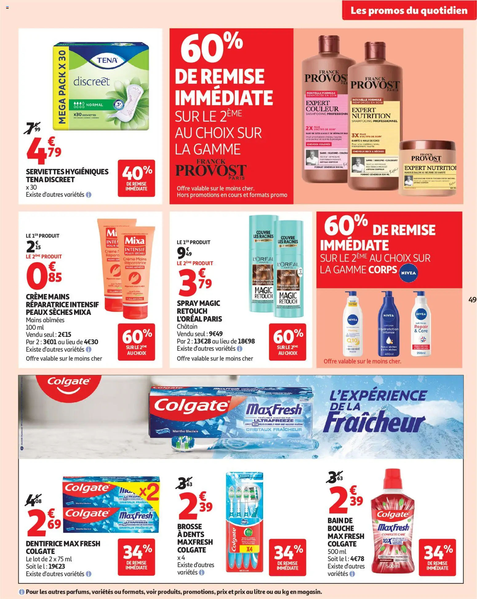 {H1} | Page: 49 | Produits: Menthe, Huile de coco, Shampooing, Huile