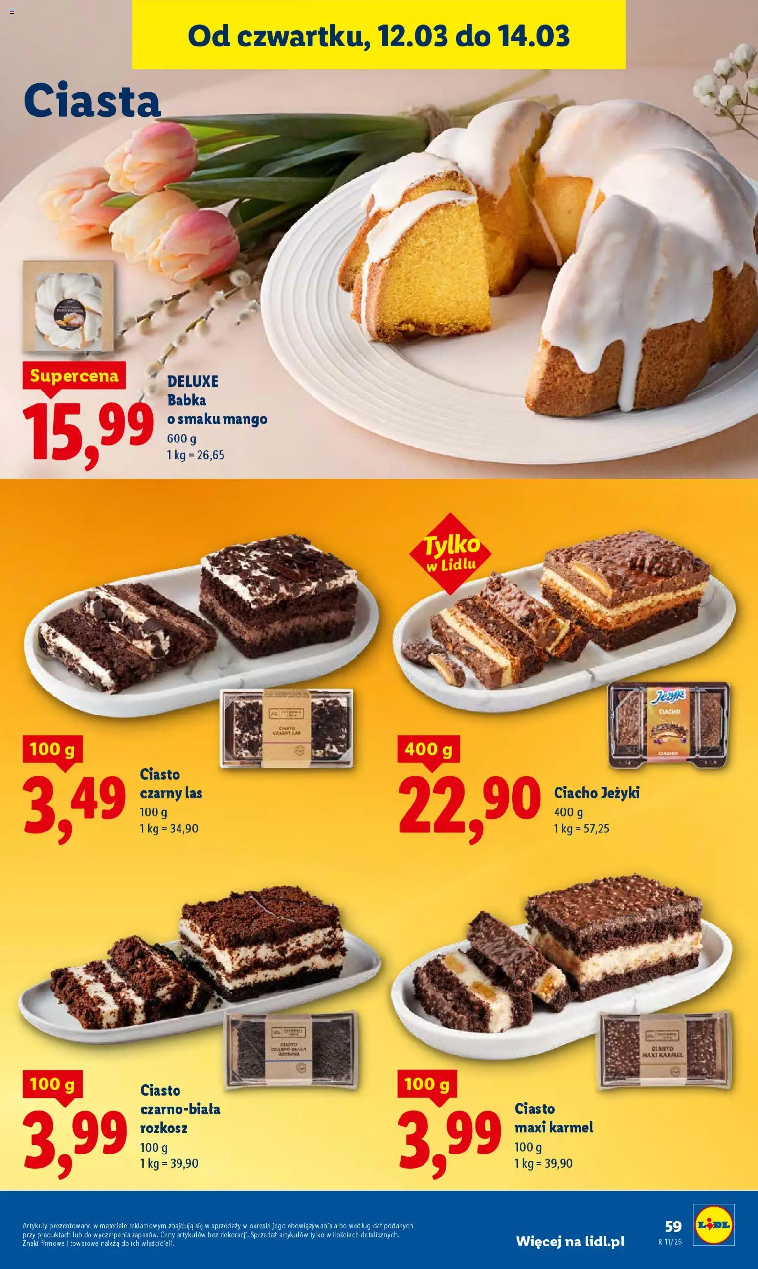 Lidl Polsko leták od 12.03.2026 | Strana: 61 | Produkty: Mango, Deluxe