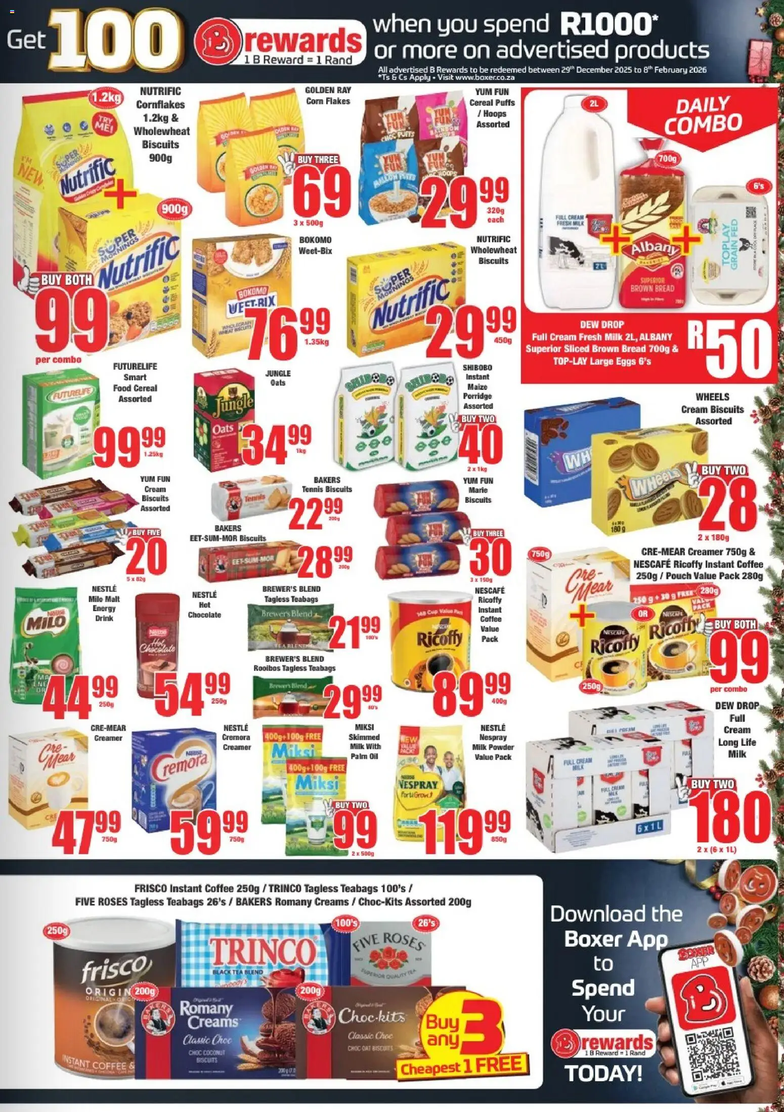 New Boxer catalogue – valid from 17.12.2025 | Page: 5 | Products: BB cream, Oats, Chocolate, Cream