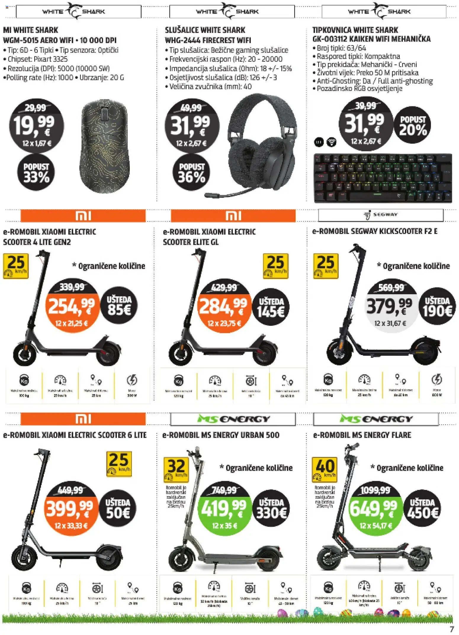 Centar Tehnike katalog | vrijedi od 30.03.2026 | Stranica: 7 | Proizvodi: Tipkovnica, Slušalice