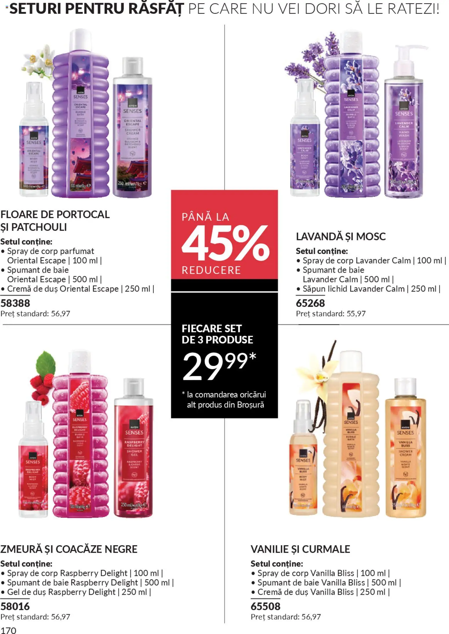 Noul catalog Avon – valabil de la 01.04.2026 | Pagină: 172 | Produse: Săpun, Gel de duș, Săpun lichid, Spumant de baie