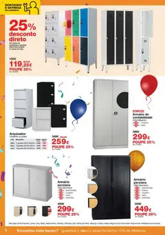 Pré-visualização Staples - Festa das Cadeiras e Mobiliário válido de 06.11.2025 | Página: 8 | Produtos: Armário
