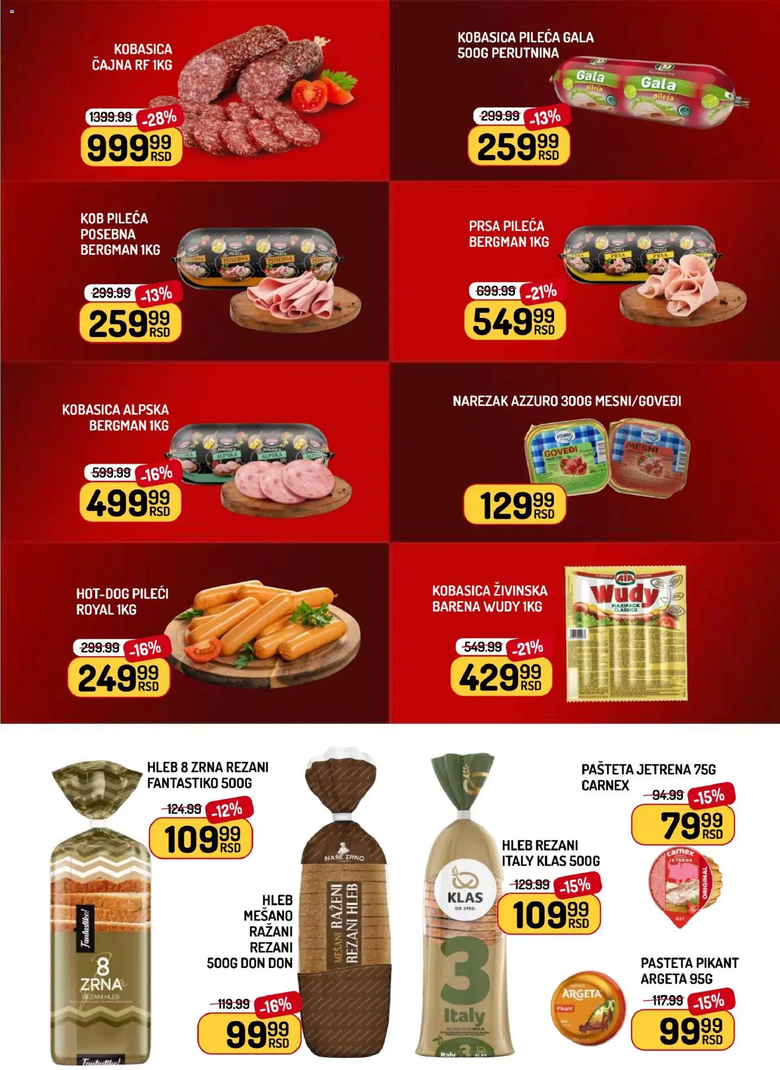 Aman katalog - važi od 09.01.2026 | Strana: 3 | Proizvode: Rezani hleb, Narezak, Hleb, Kobasica